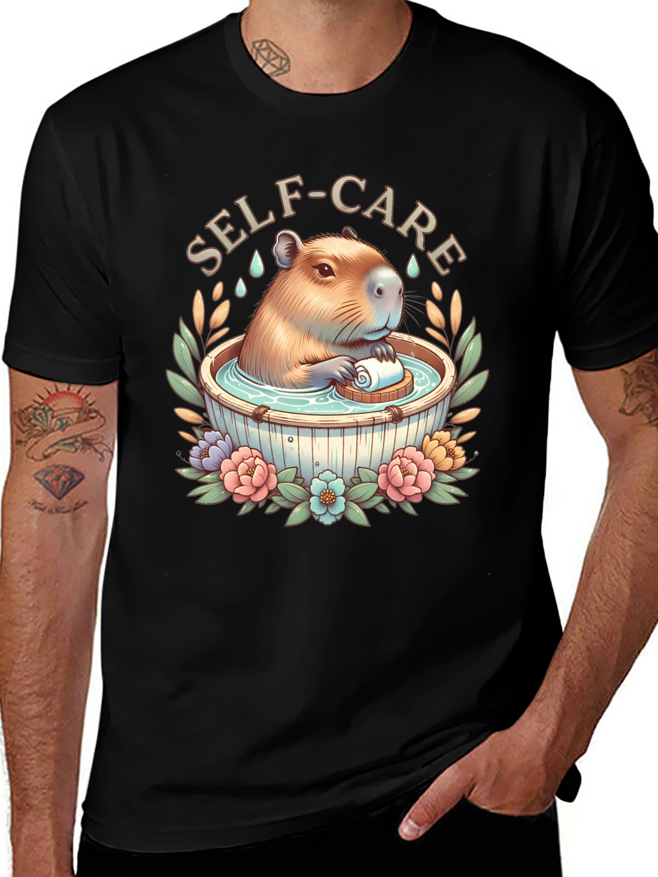Variant 25 of Self-Care Capybara T-Shirt