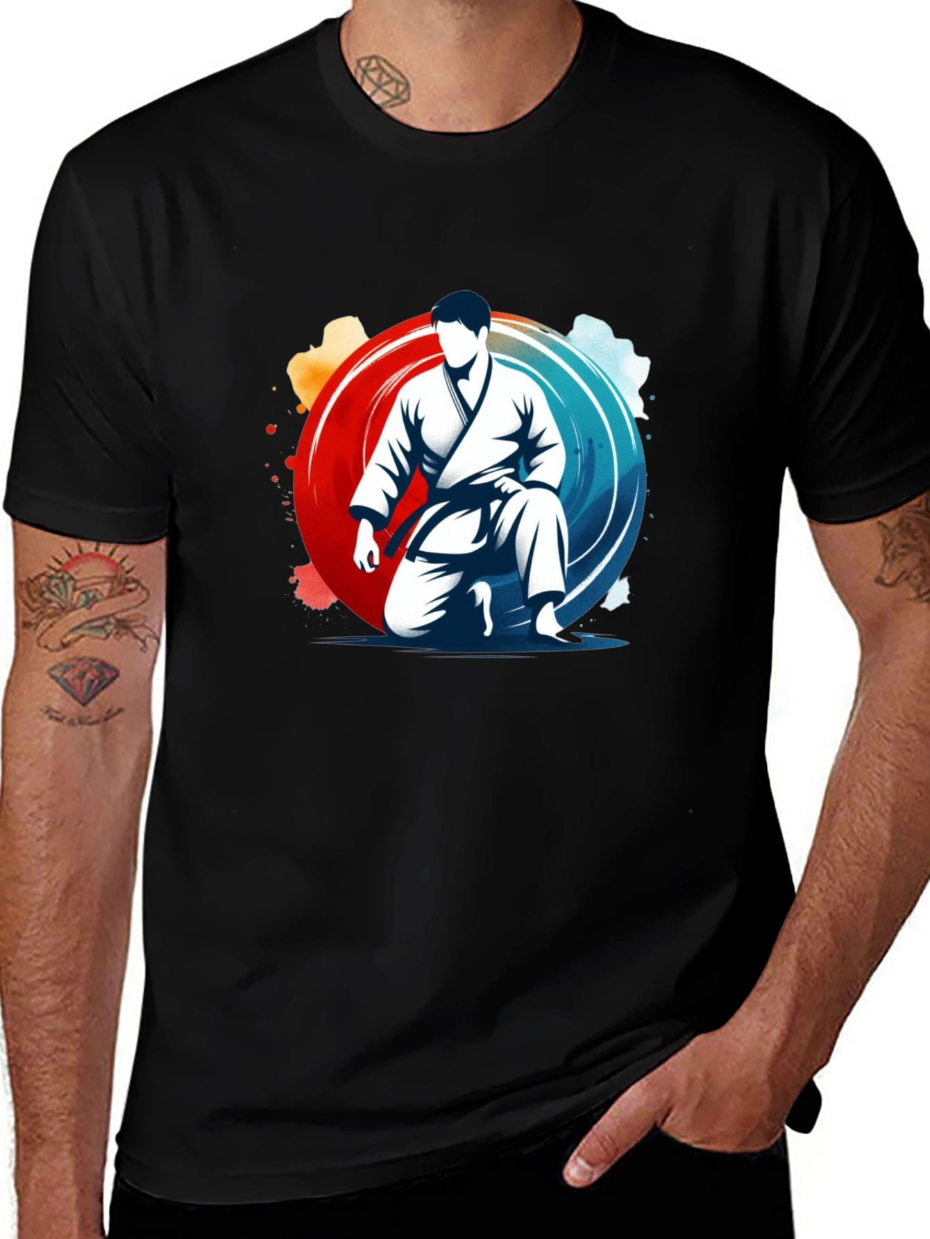Karate Gi Graphic Tee - Martial Arts Style