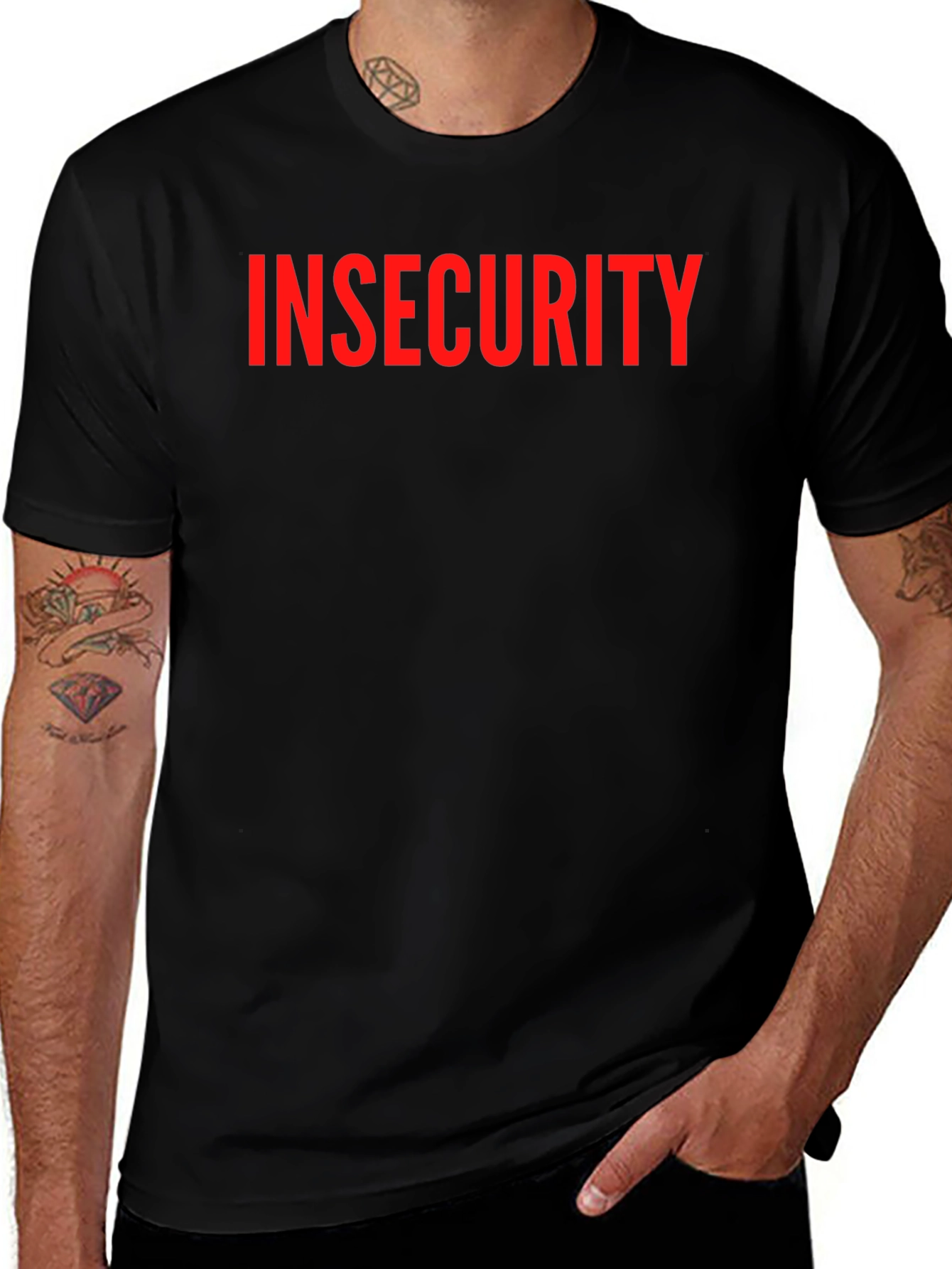Variant 9 of Insecurity Graphic Tee - Bold Statement T-Shirt