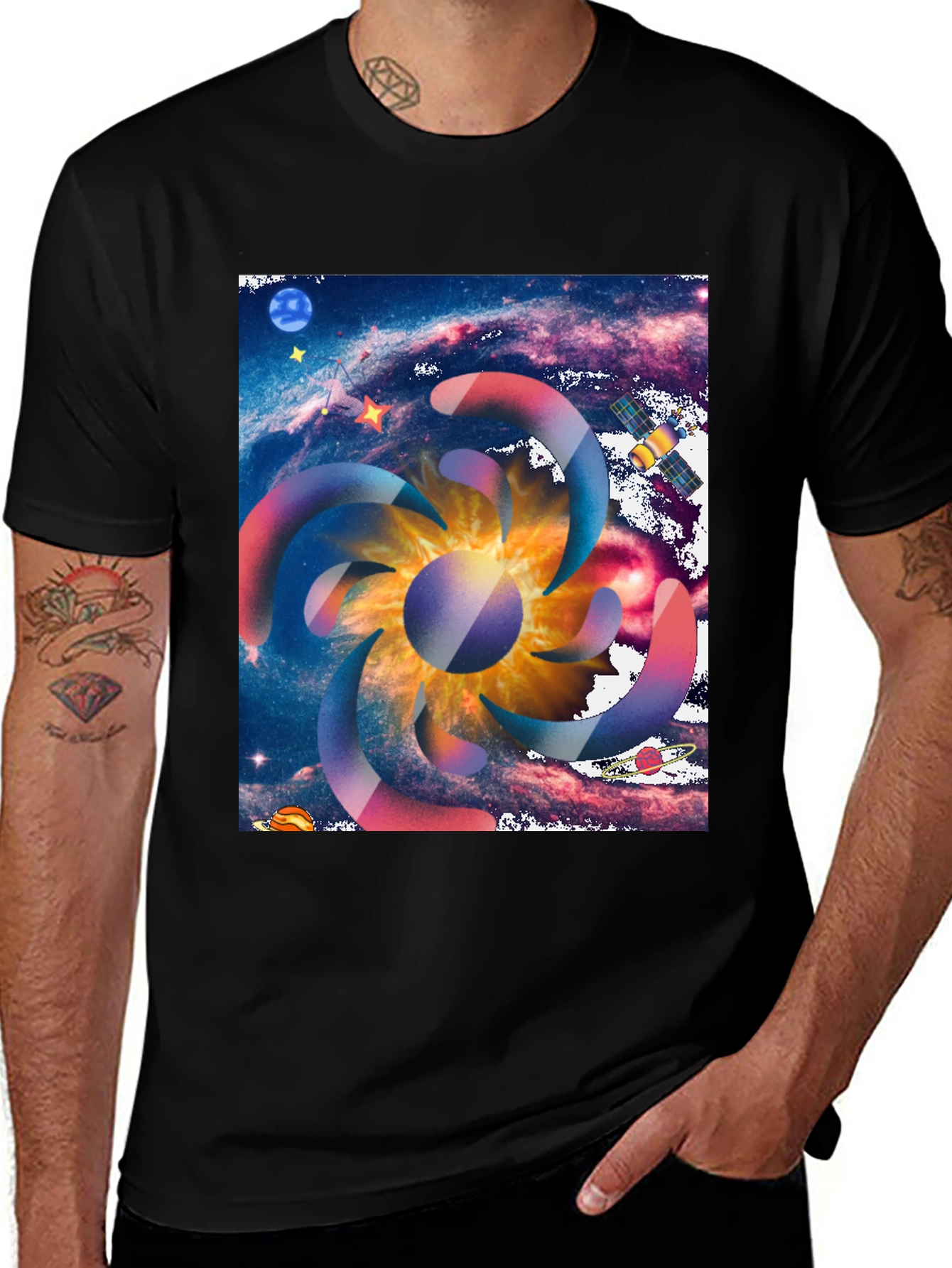 Variant 8 of Galaxy Swirl Graphic Tee - Cosmic Style