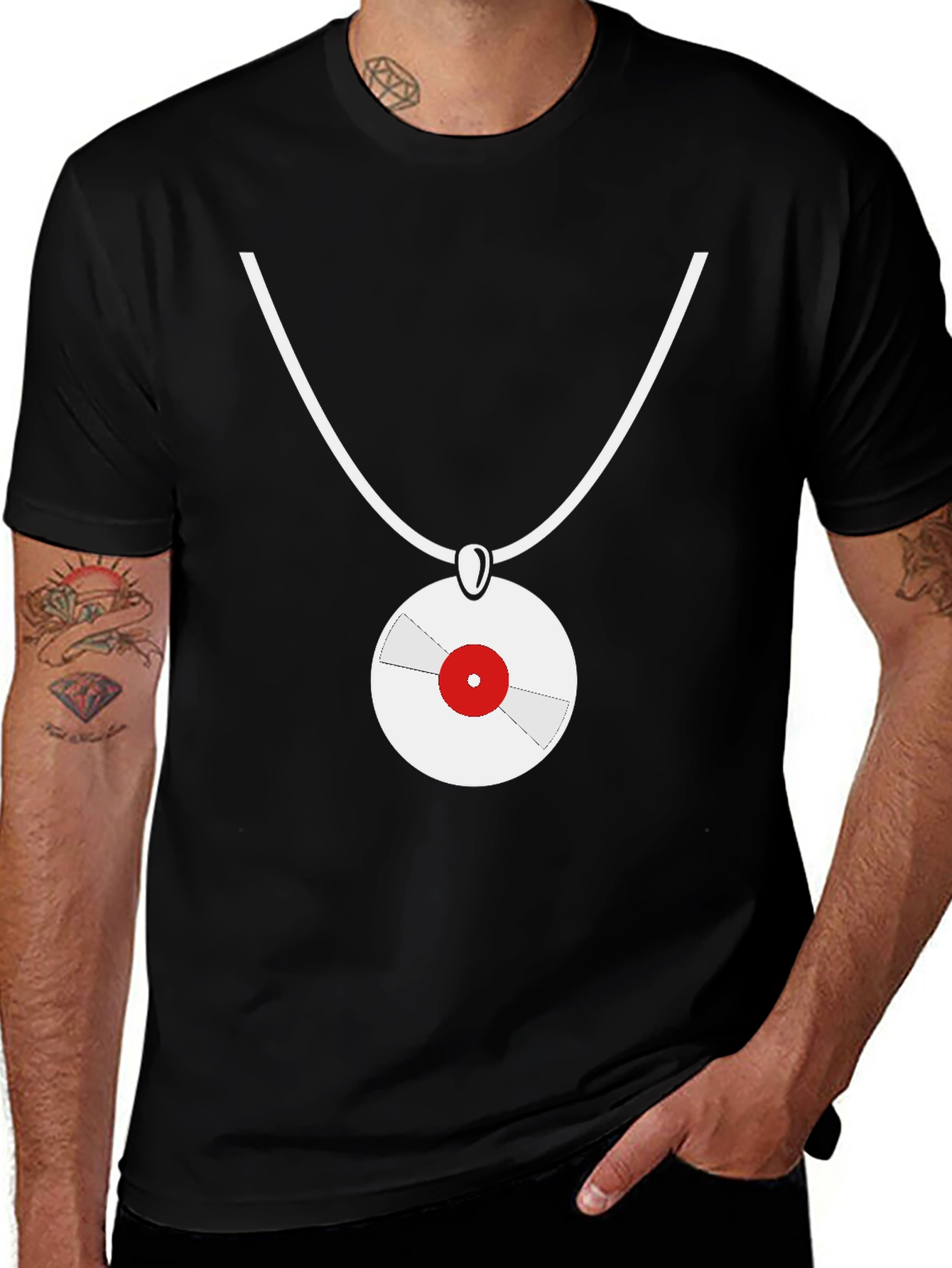 Variant 7 of Vinyl Record Pendant T-Shirt