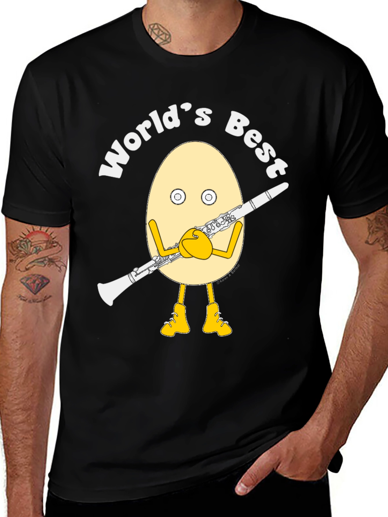 Variant 26 of World's Best Clarinet Egg T-Shirt