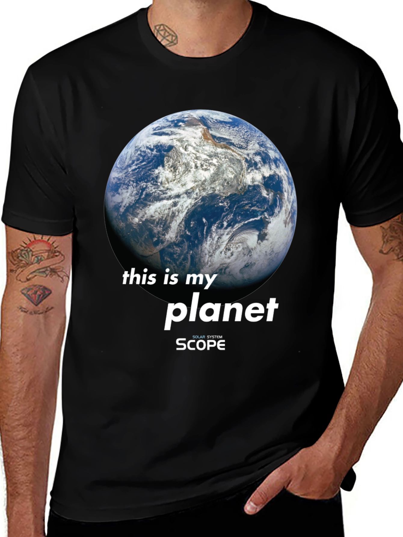 Planet Earth Graphic Tee - Save Our Solar System