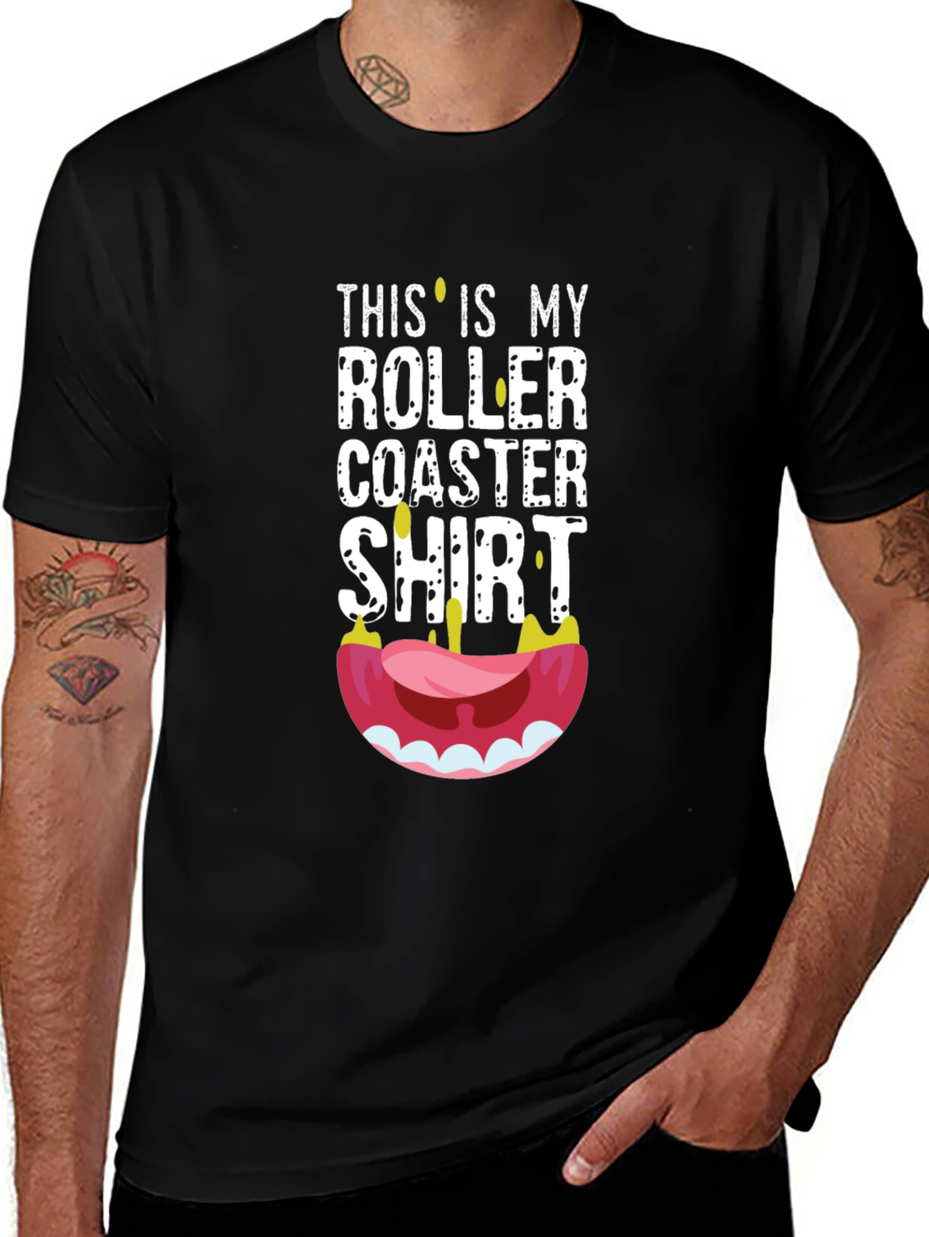 Variant 16 of Roller Coaster Shirt Funny Theme Park Tee