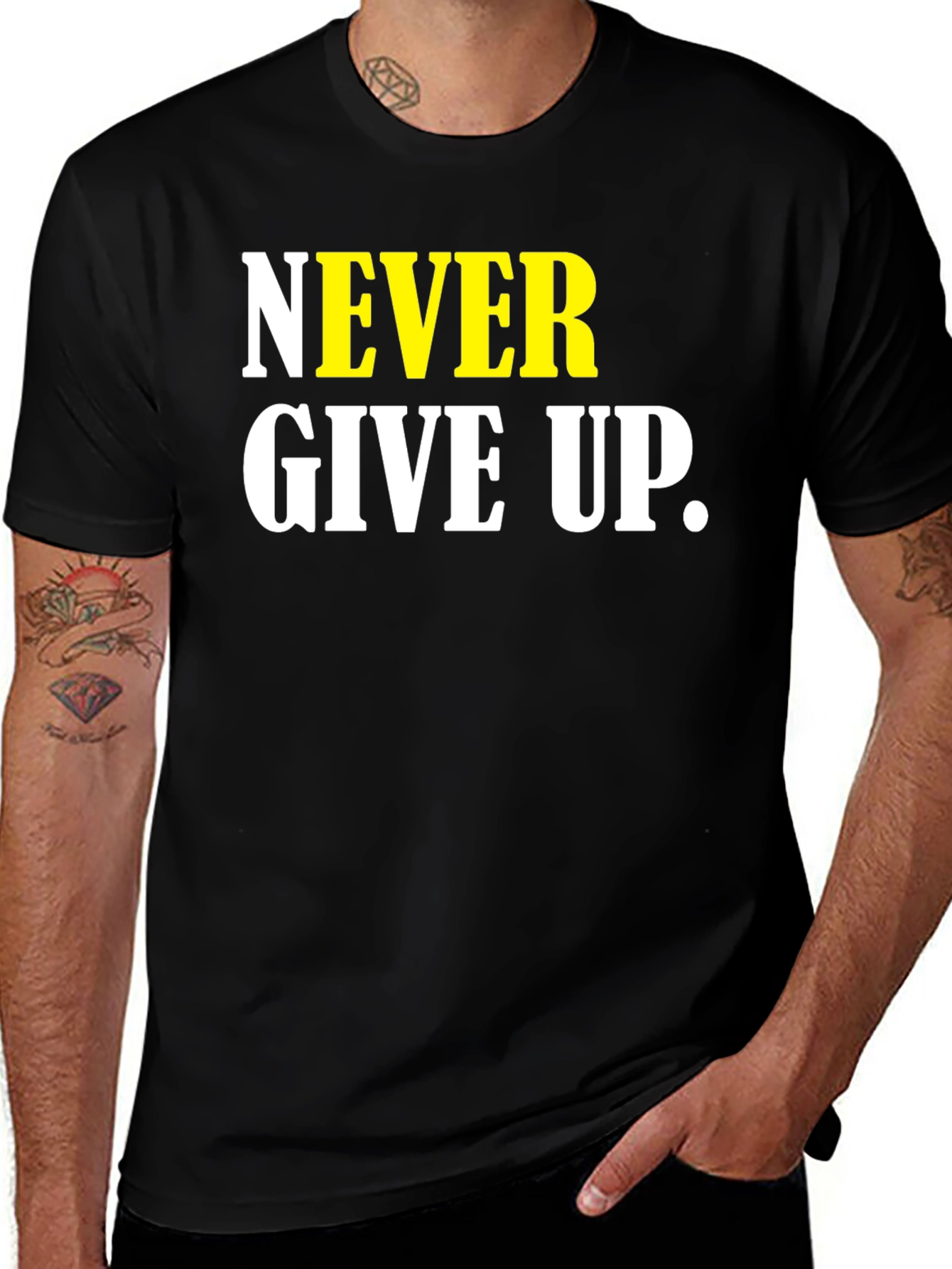 Variant 16 of Never Give Up Graphic T-Shirt