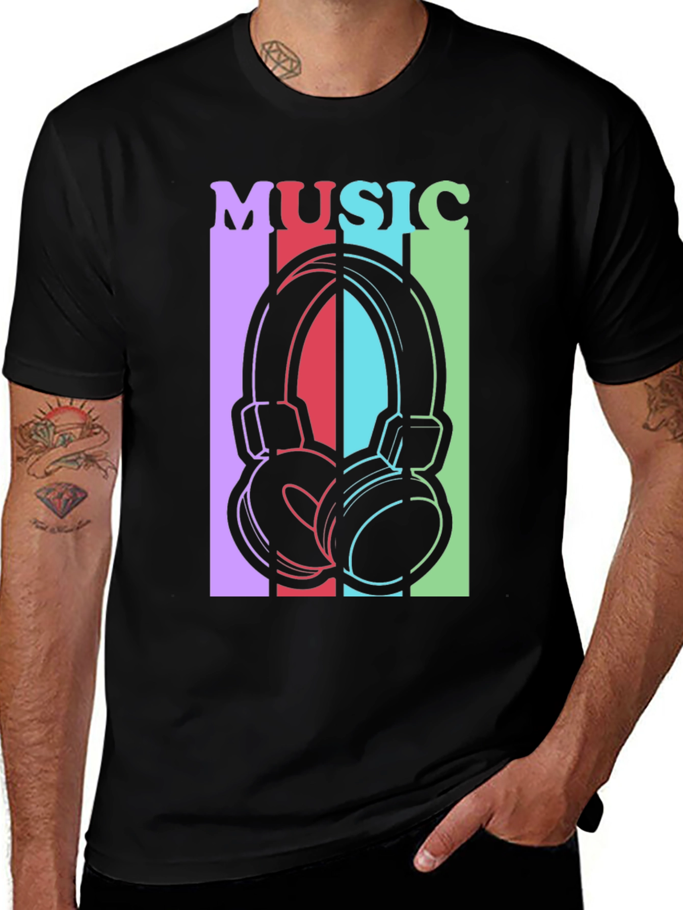 Variant 22 of Music Headphones Graphic Tee - Stylish Unisex T-Shirt