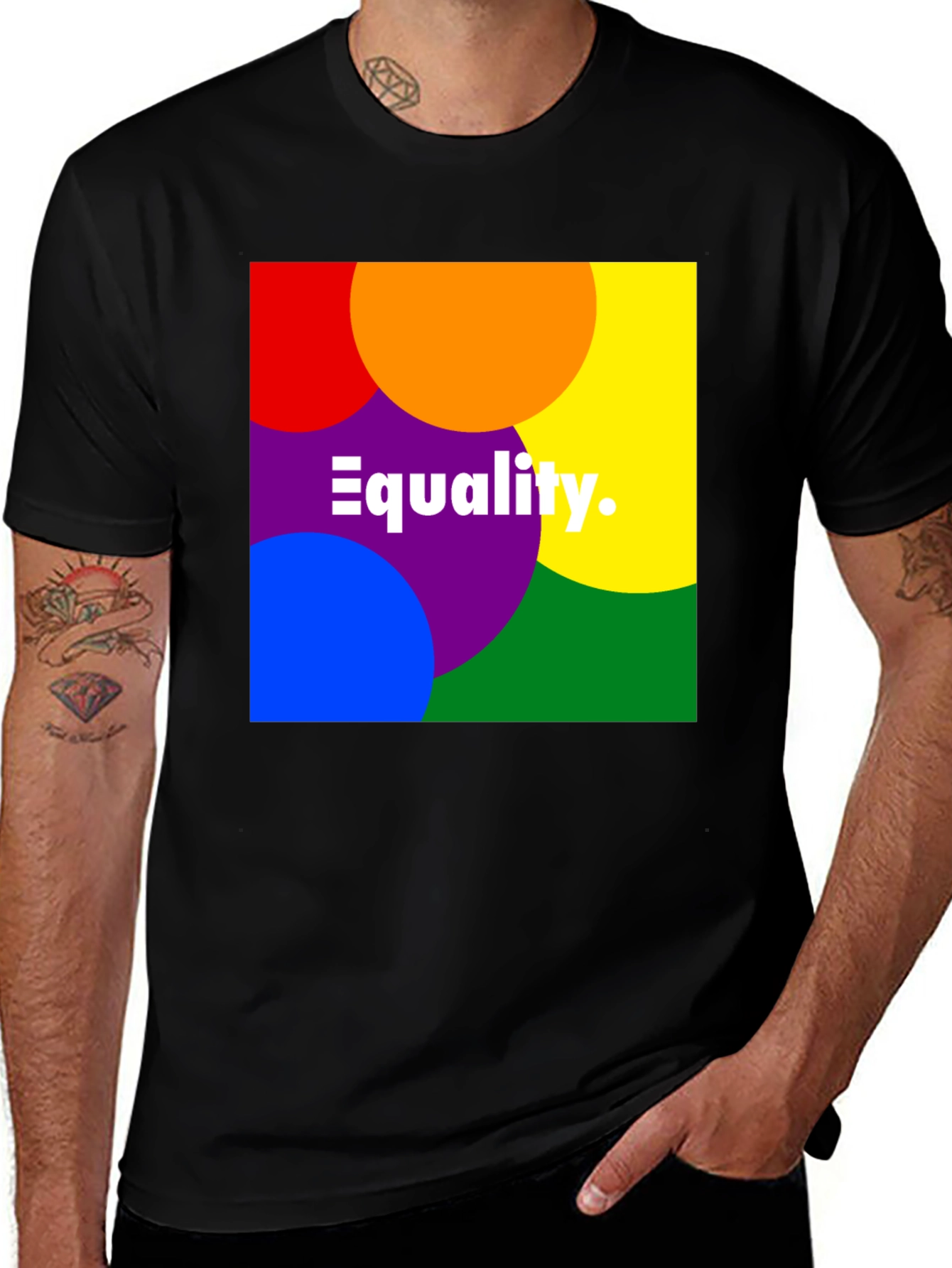 Variant 8 of Equality Rainbow Pride T-Shirt