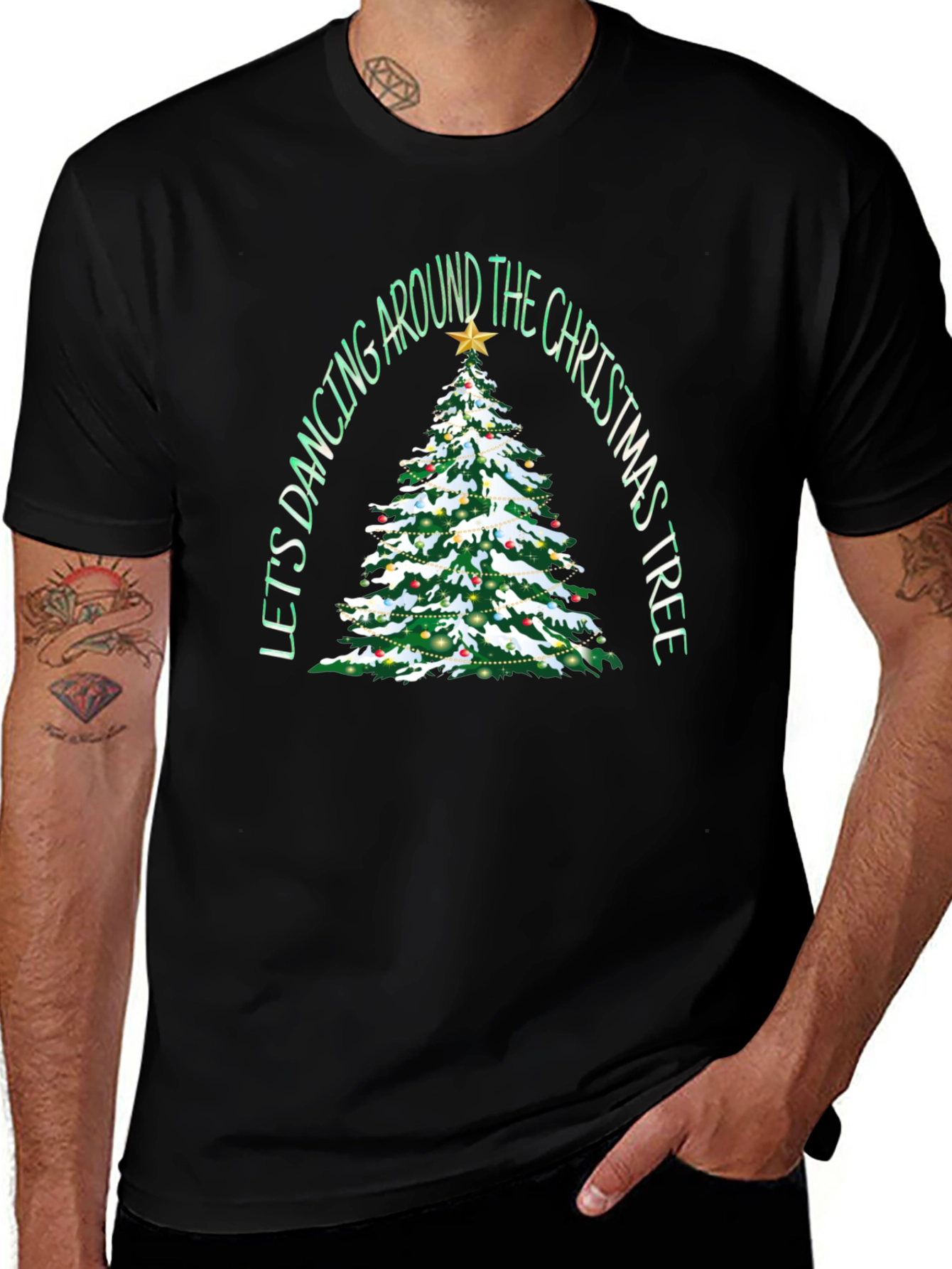 Variant 8 of Christmas Tree Dancing T-Shirt