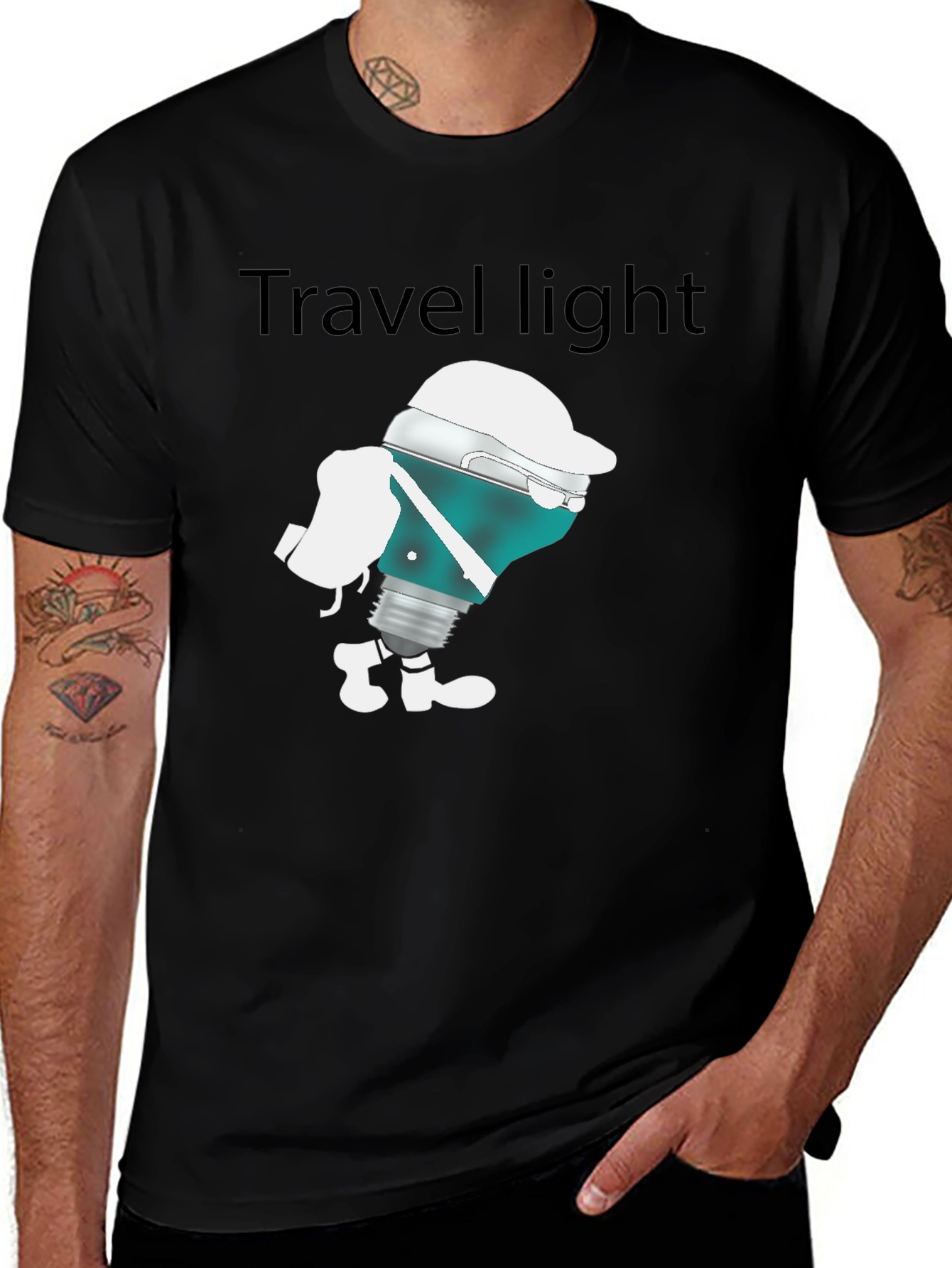 Variant 25 of Travel Light Graphic Tee