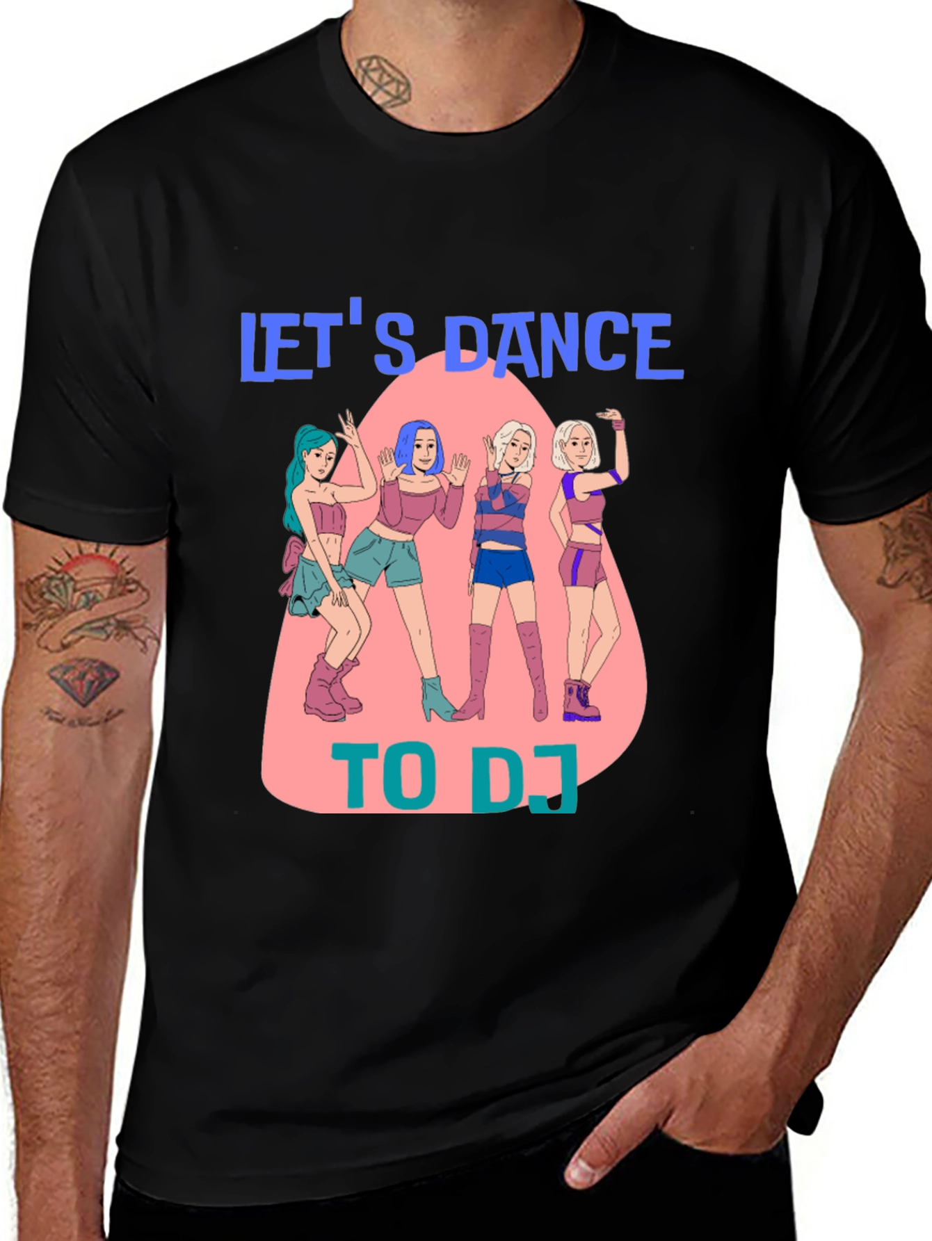 Variant 7 of Let's Dance To DJ T-Shirt