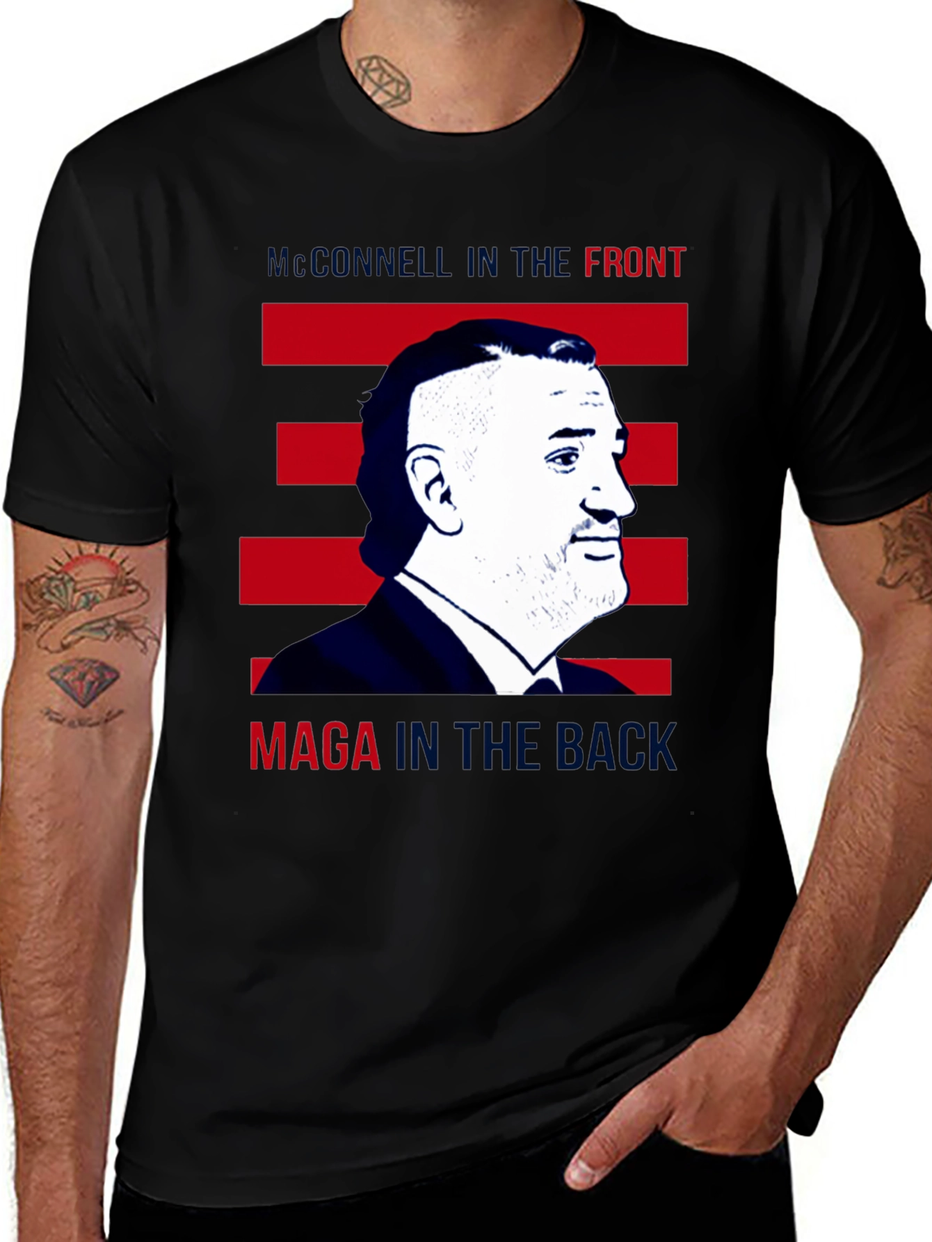 Variant 5 of McConnell in the Front MAGA in the Back T-Shirt