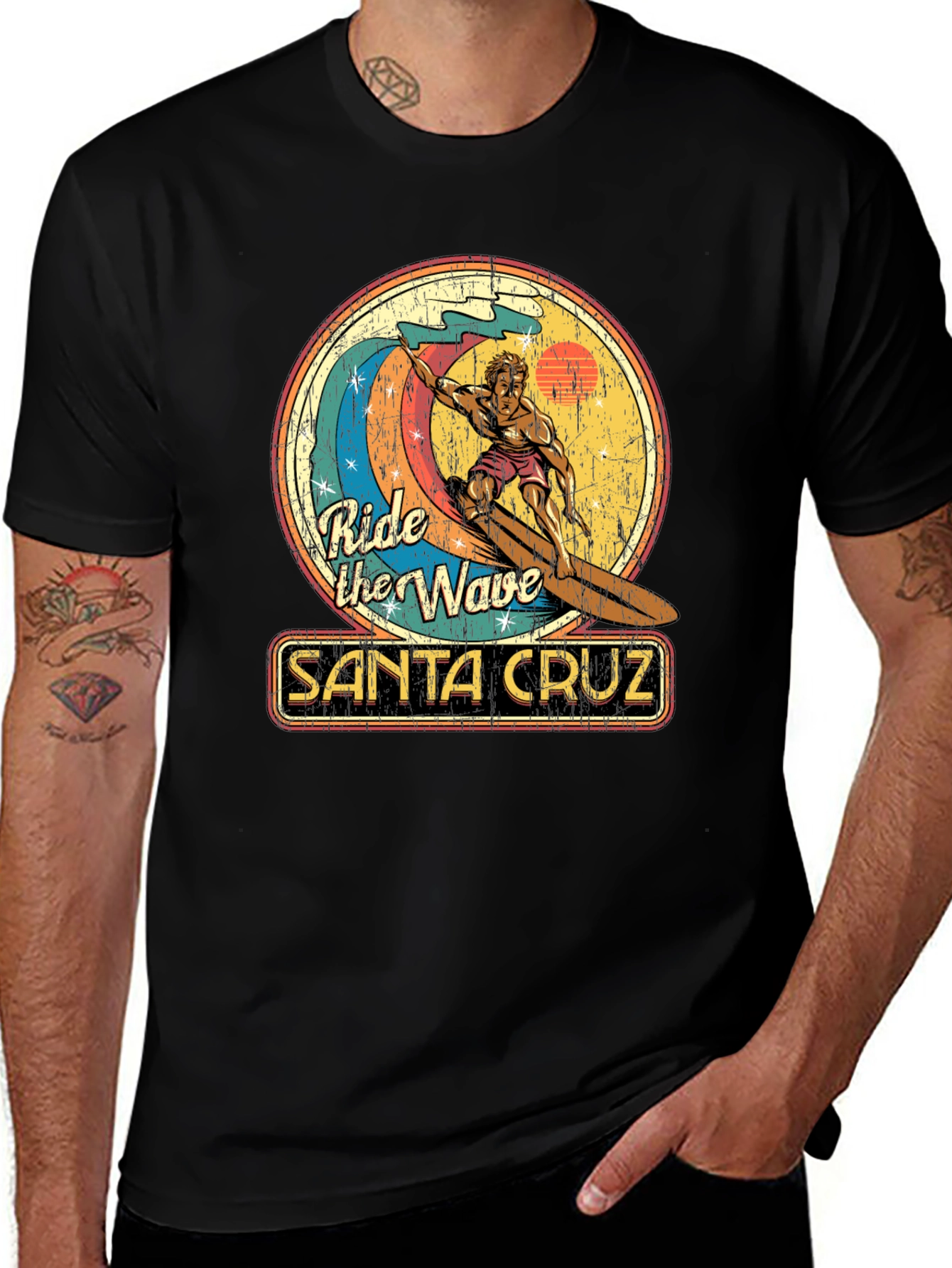 Santa Cruz Ride the Wave Graphic T-Shirt