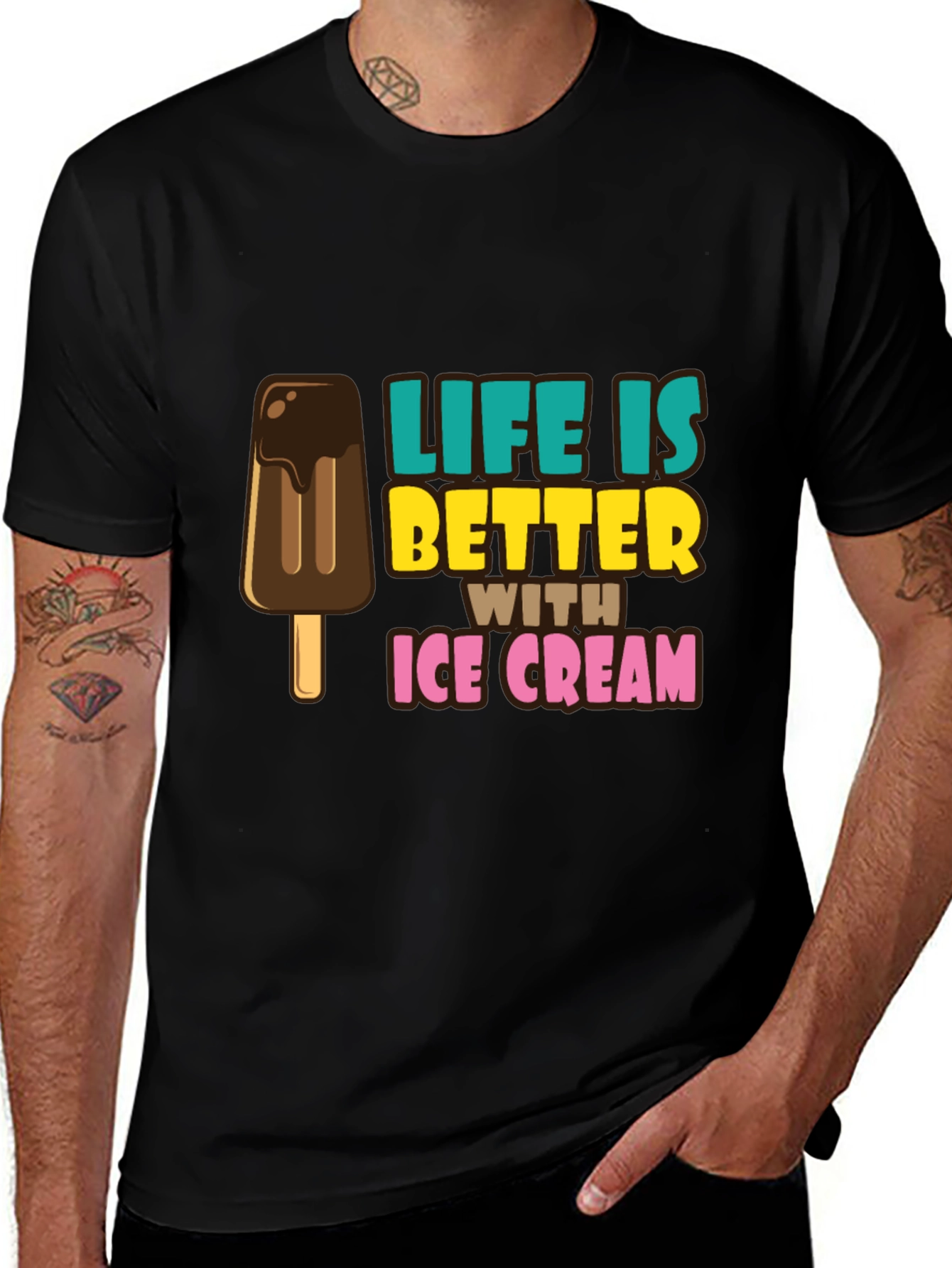 Variant 21 of Life is Better with Ice Cream T-Shirt