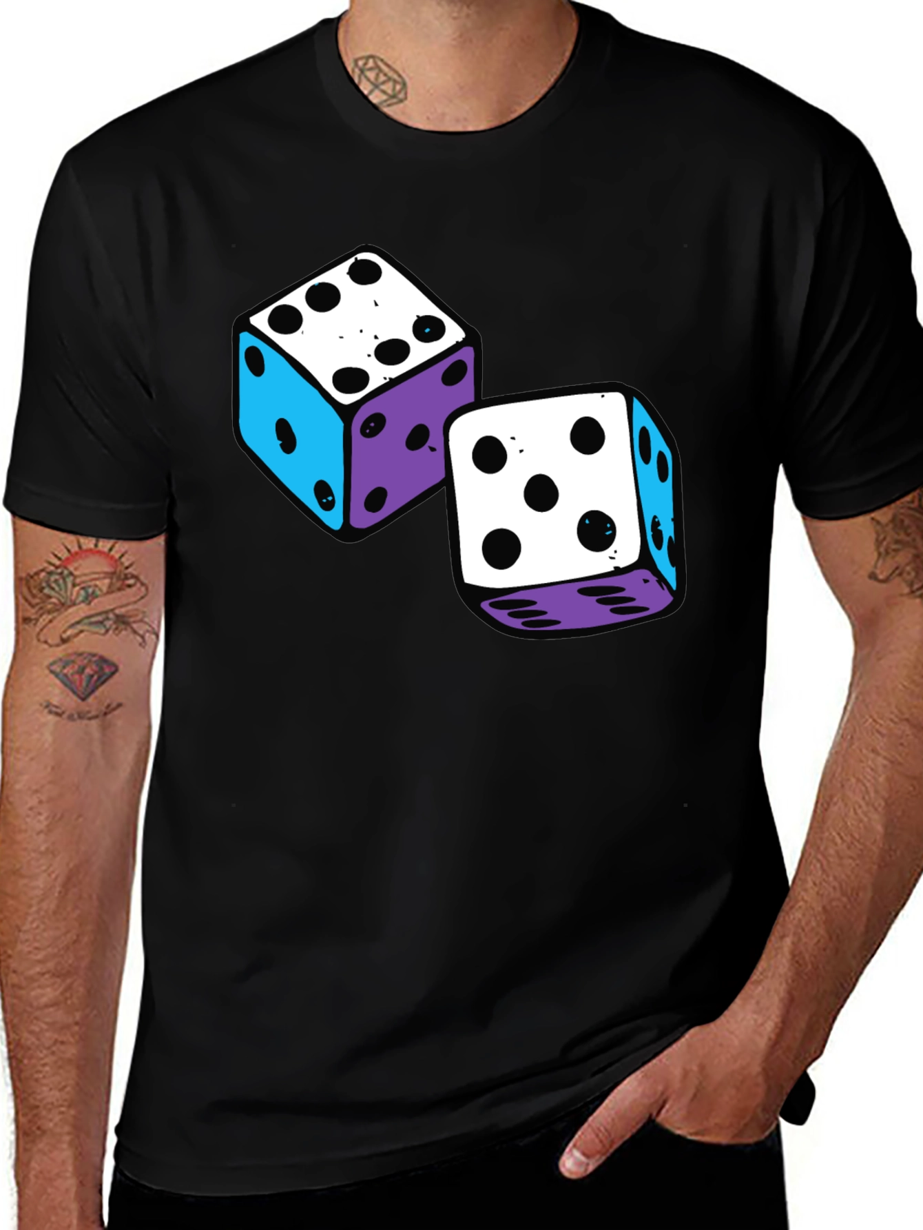 Variant 25 of Dice Graphic T-Shirt