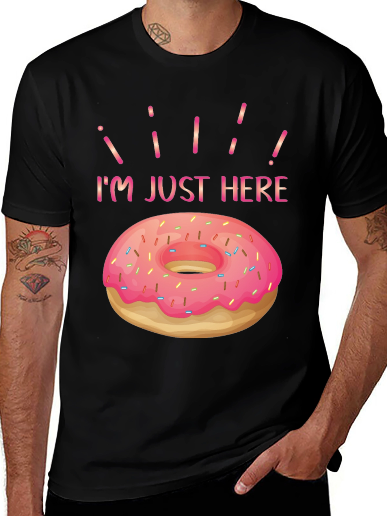Variant 13 of I'm Just Here for the Donut Graphic Tee