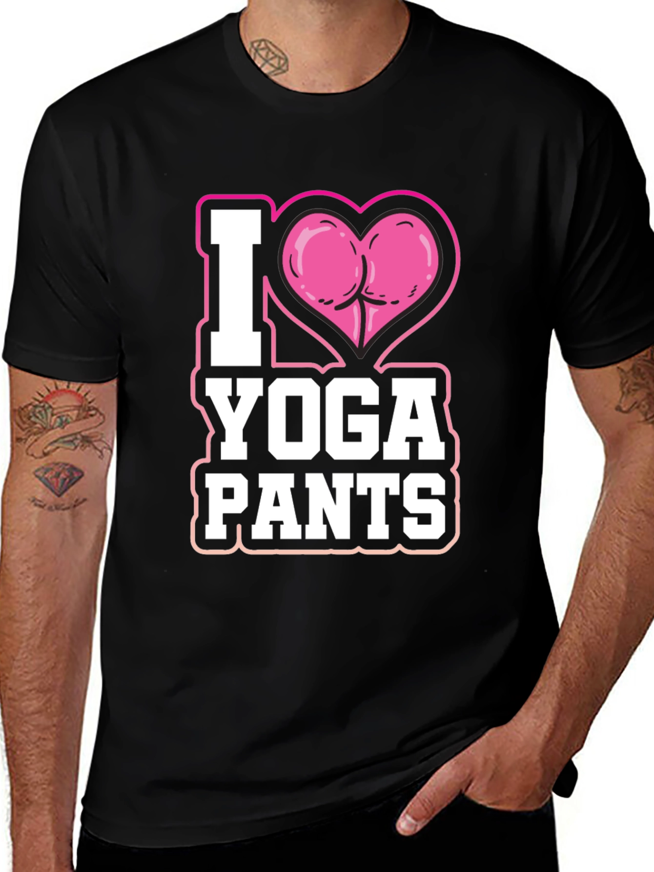Variant 25 of I Love Yoga Pants Funny T-Shirt