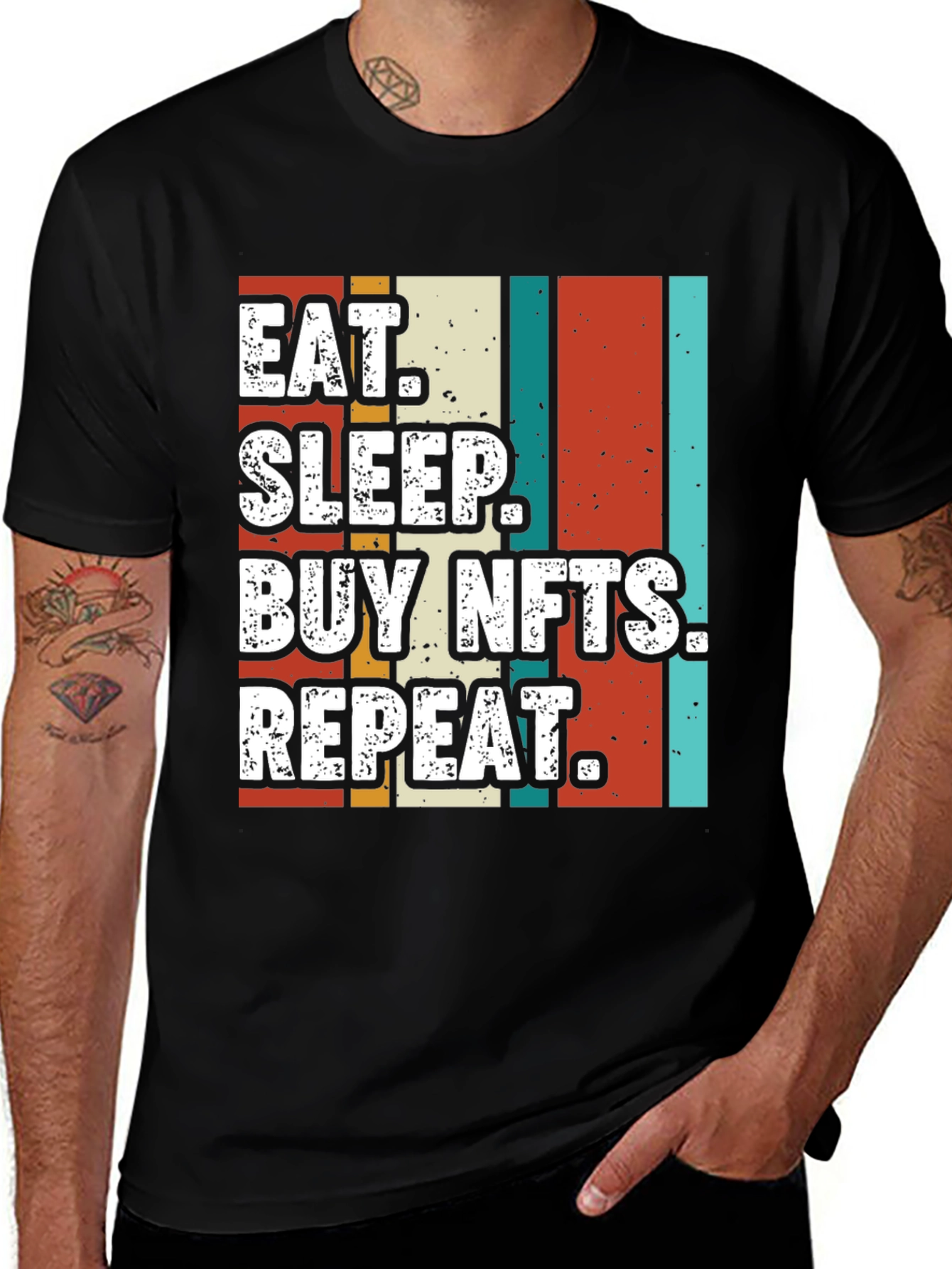 Eat Sleep Buy NFTs Repeat T-Shirt