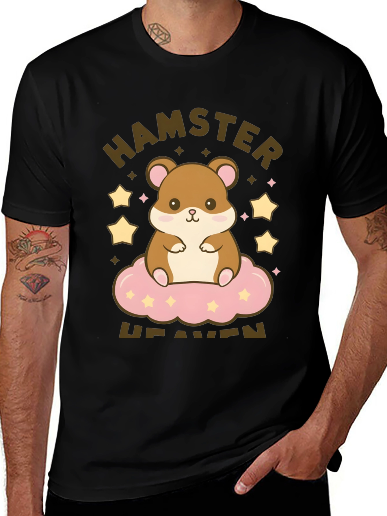 Variant 2 of Hamster Heaven Graphic T-Shirt - Cute Cartoon Tee