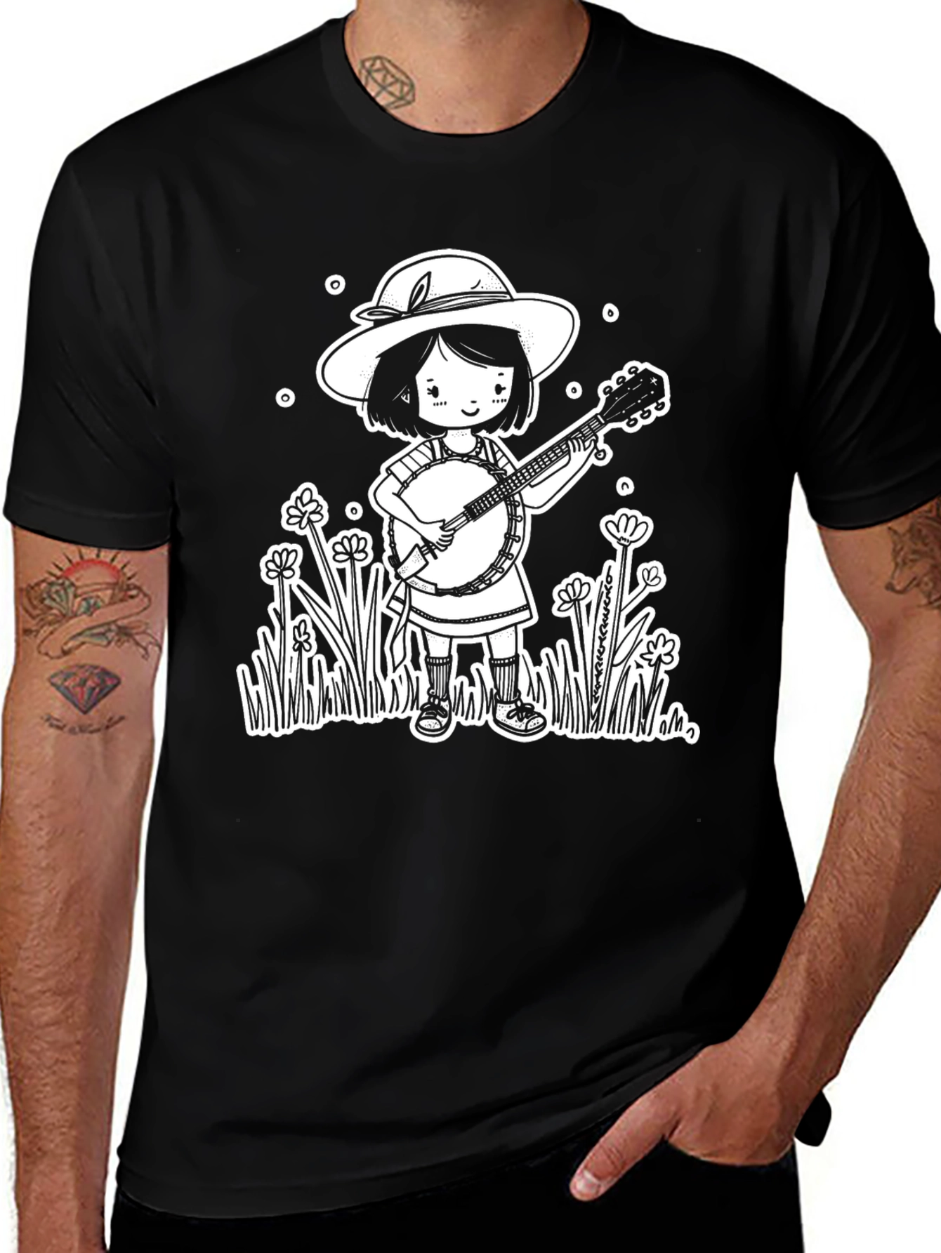 Variant 26 of Banjo Girl Graphic Tee