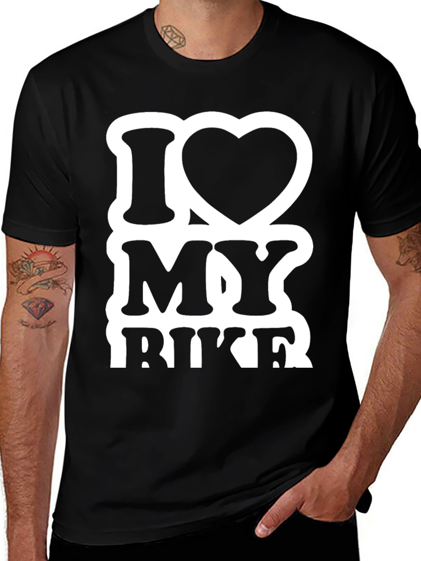 Variant 13 of I Heart My Bike T-Shirt - Cyclist Love Tee