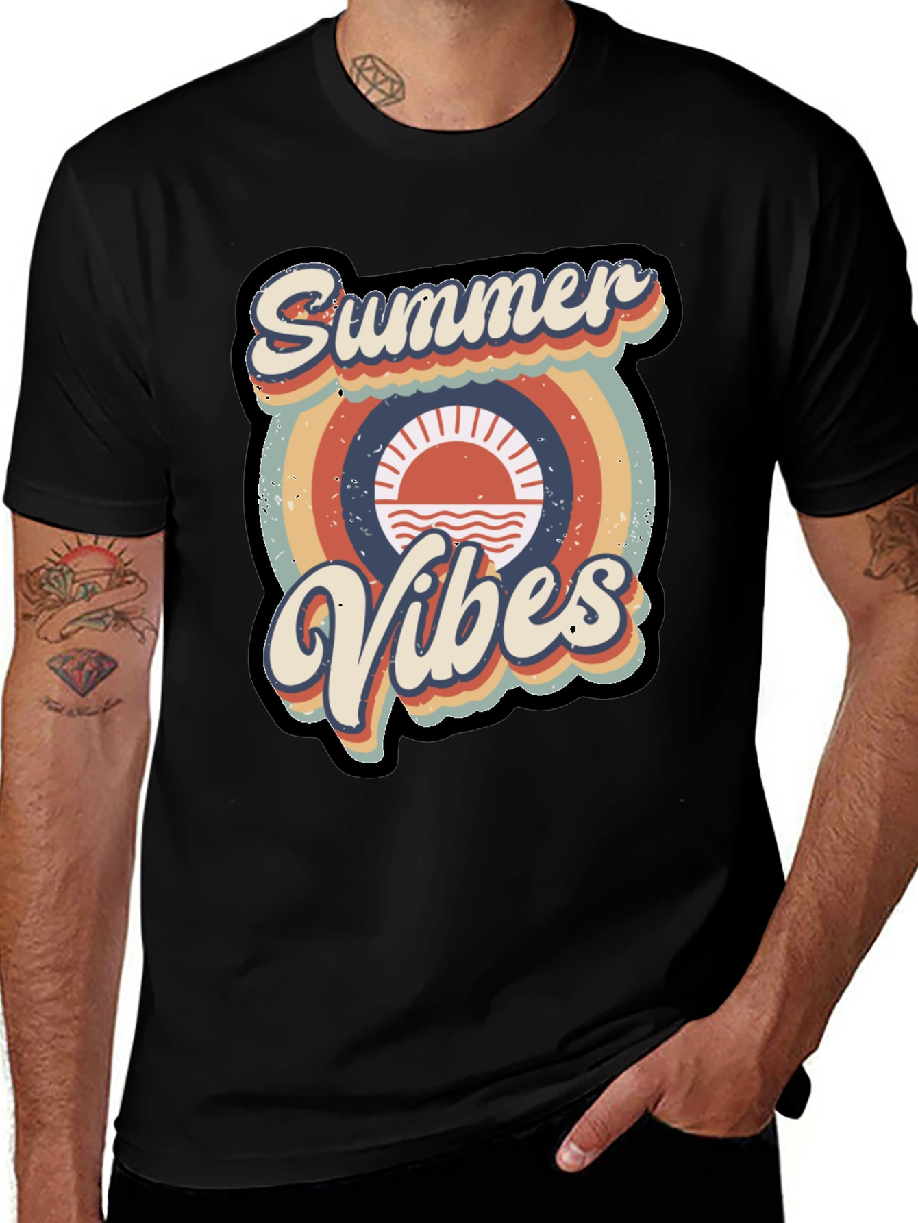 Variant 29 of Retro Summer Vibes Graphic T-Shirt