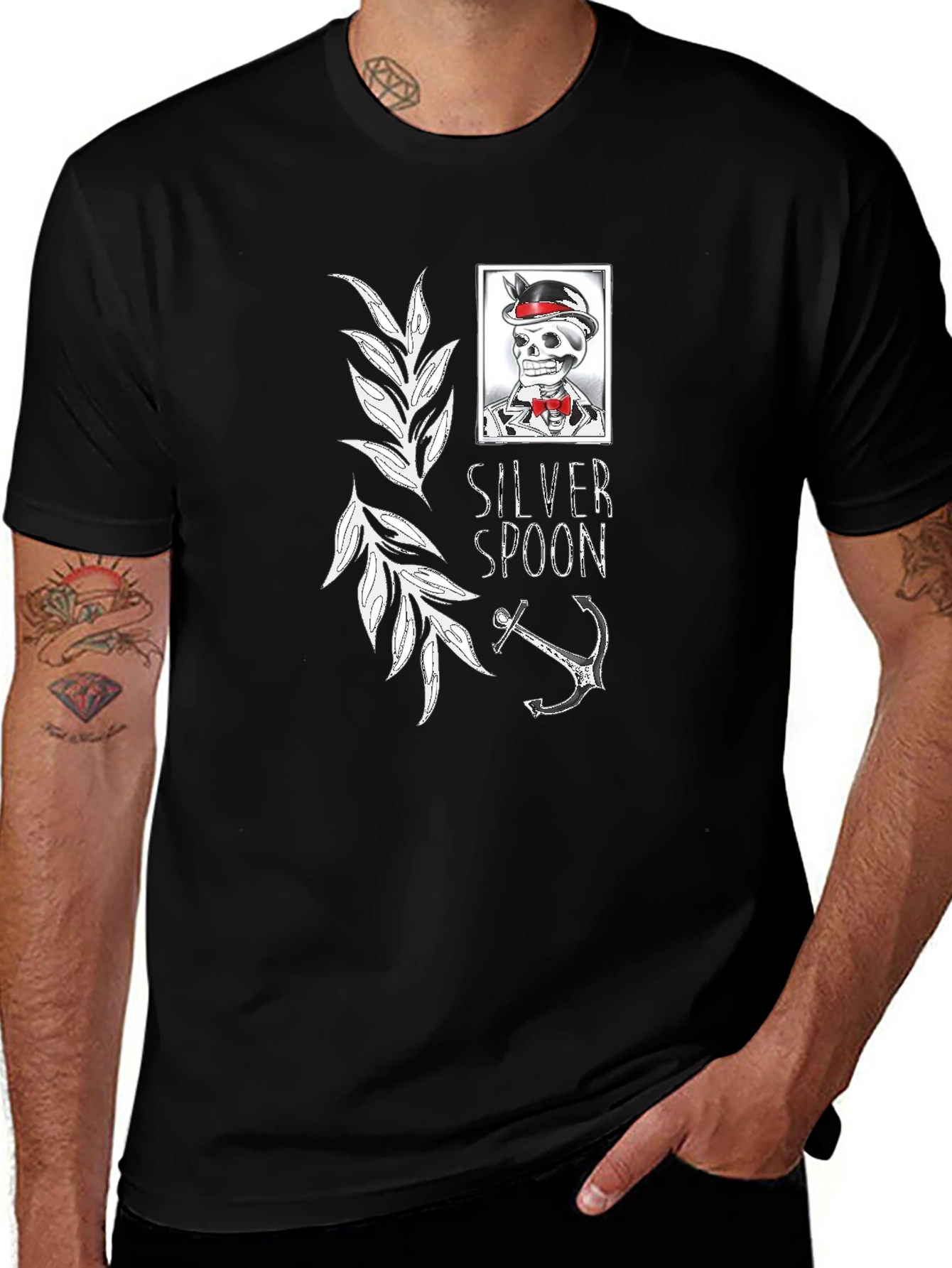 Variant 27 of Silver Spoon Black Graphic T-Shirt