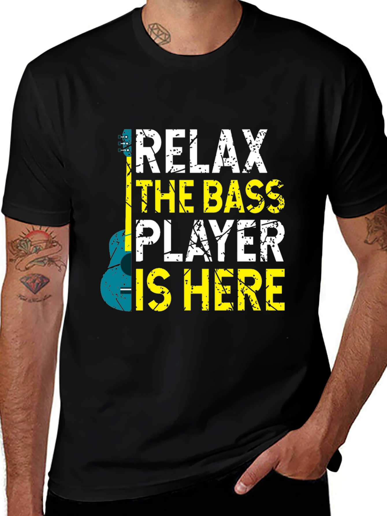 Variant 19 of Relax, The Bass Player Is Here T-Shirt