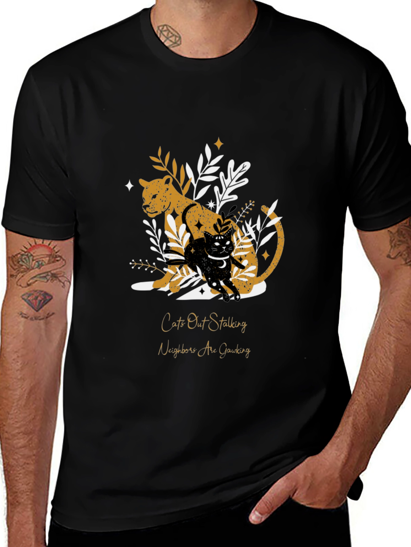 Variant 22 of Cats Out Stalking Graphic Tee