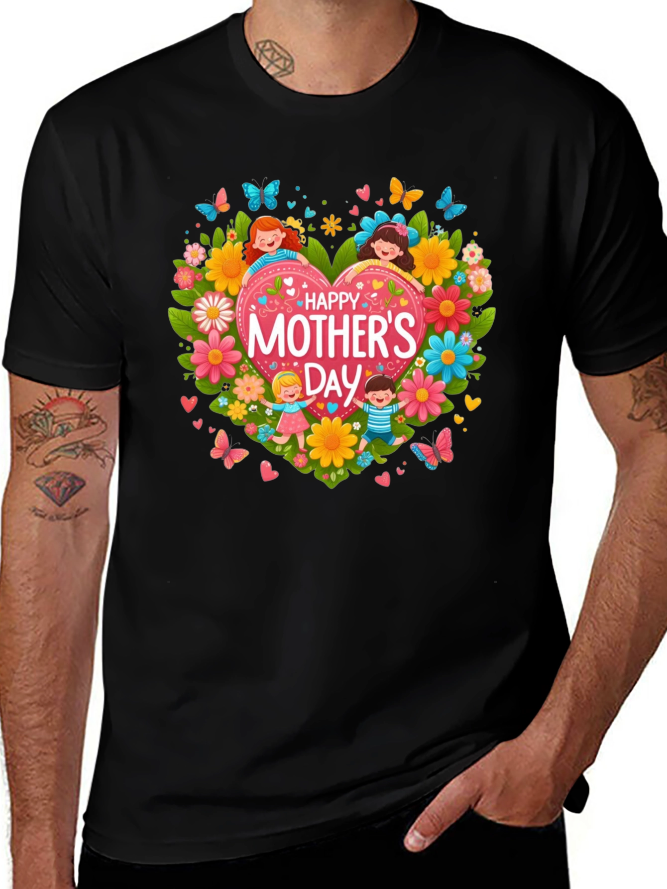 Mother's Day Heart Graphic Tee - Unisex Fit