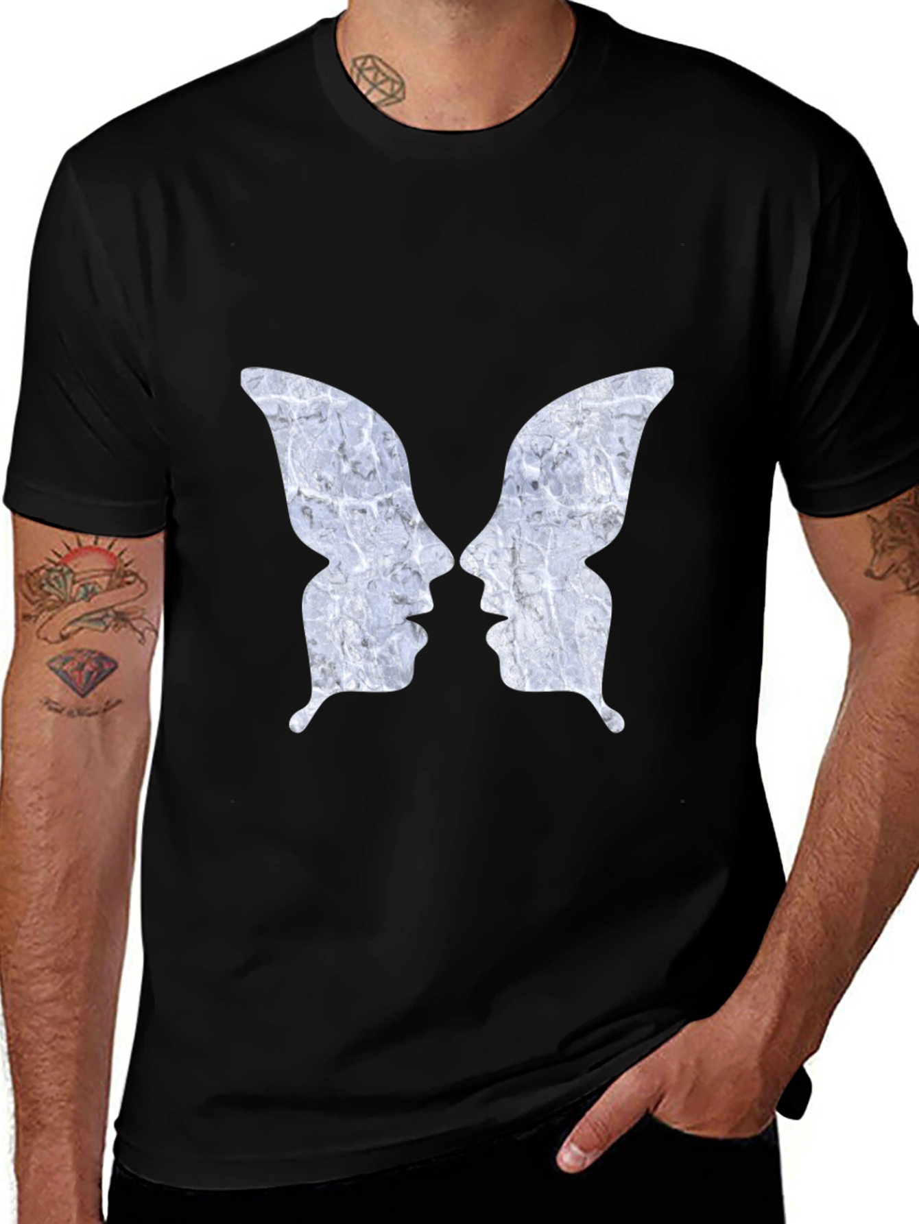Variant 25 of Butterfly Profile Graphic Tee