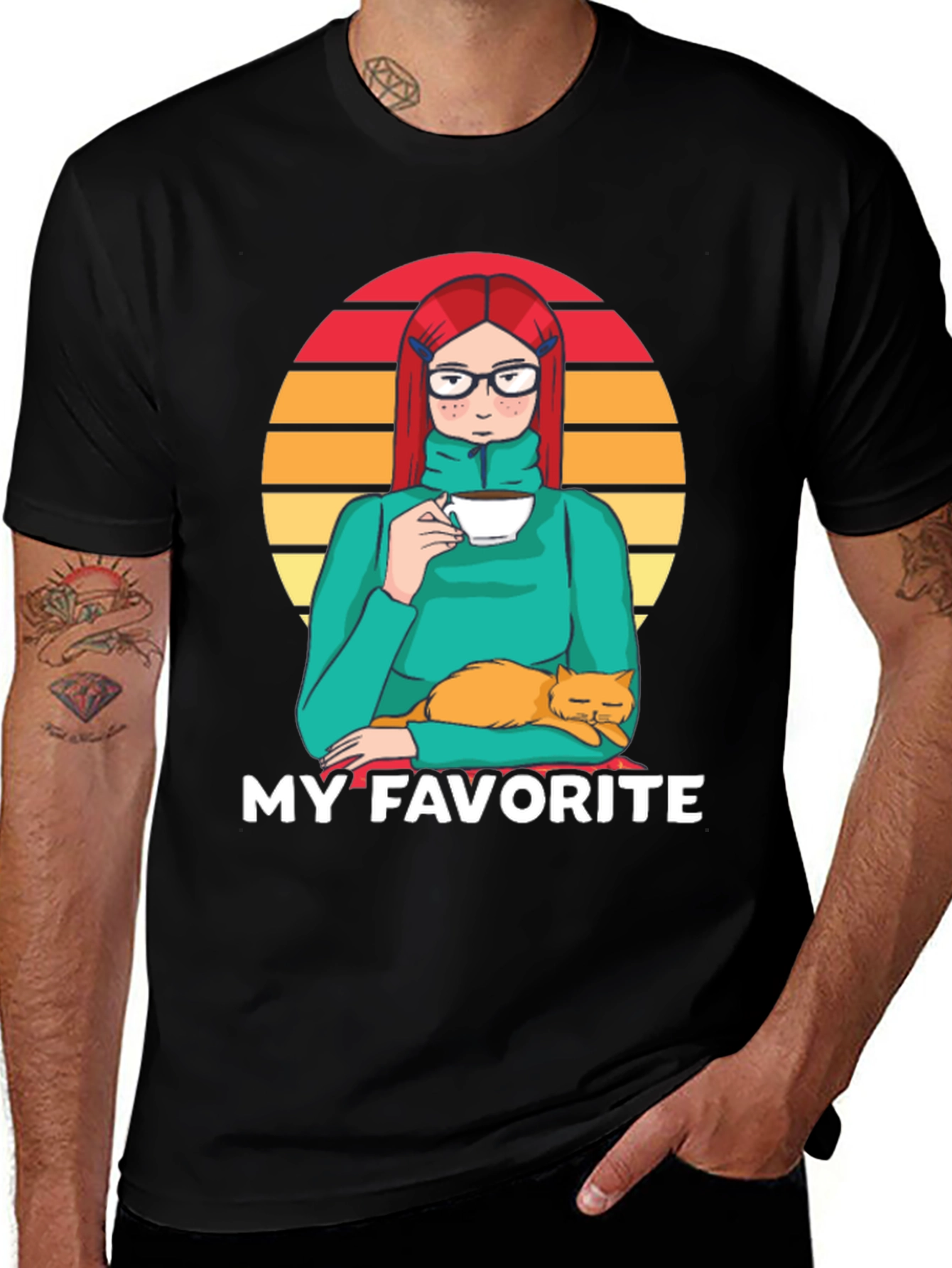 My Favorite Girl & Cat T-Shirt