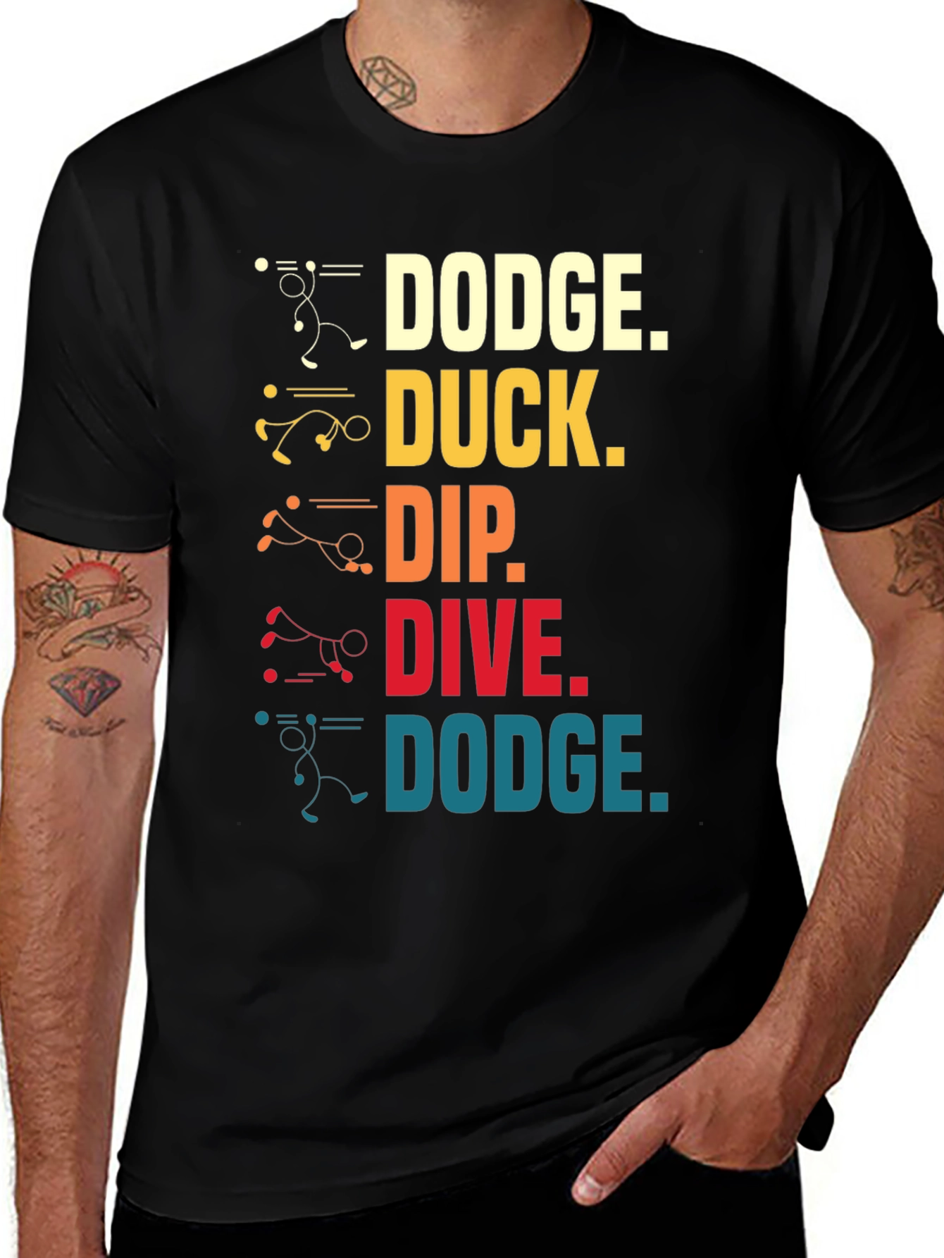 Variant 4 of Dodge Duck Dip Dive Dodge Graphic Tee