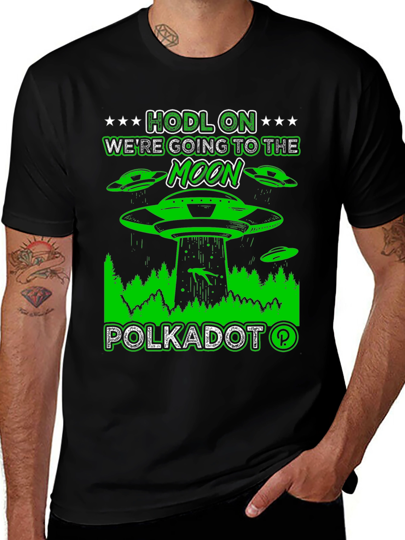 Polkadot HODL On To The Moon T-Shirt