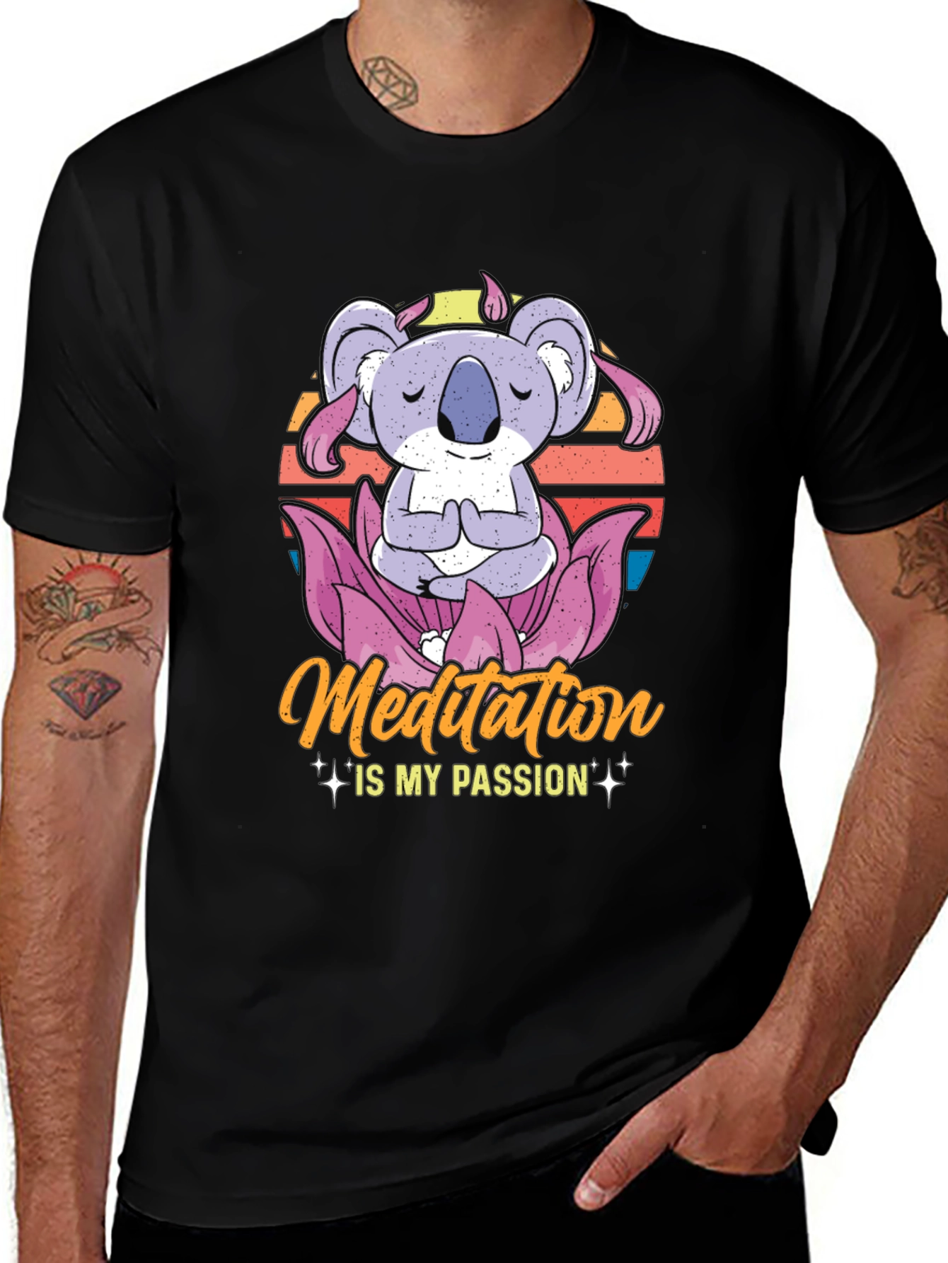 Variant 22 of Meditating Koala T-Shirt - Passion for Zen