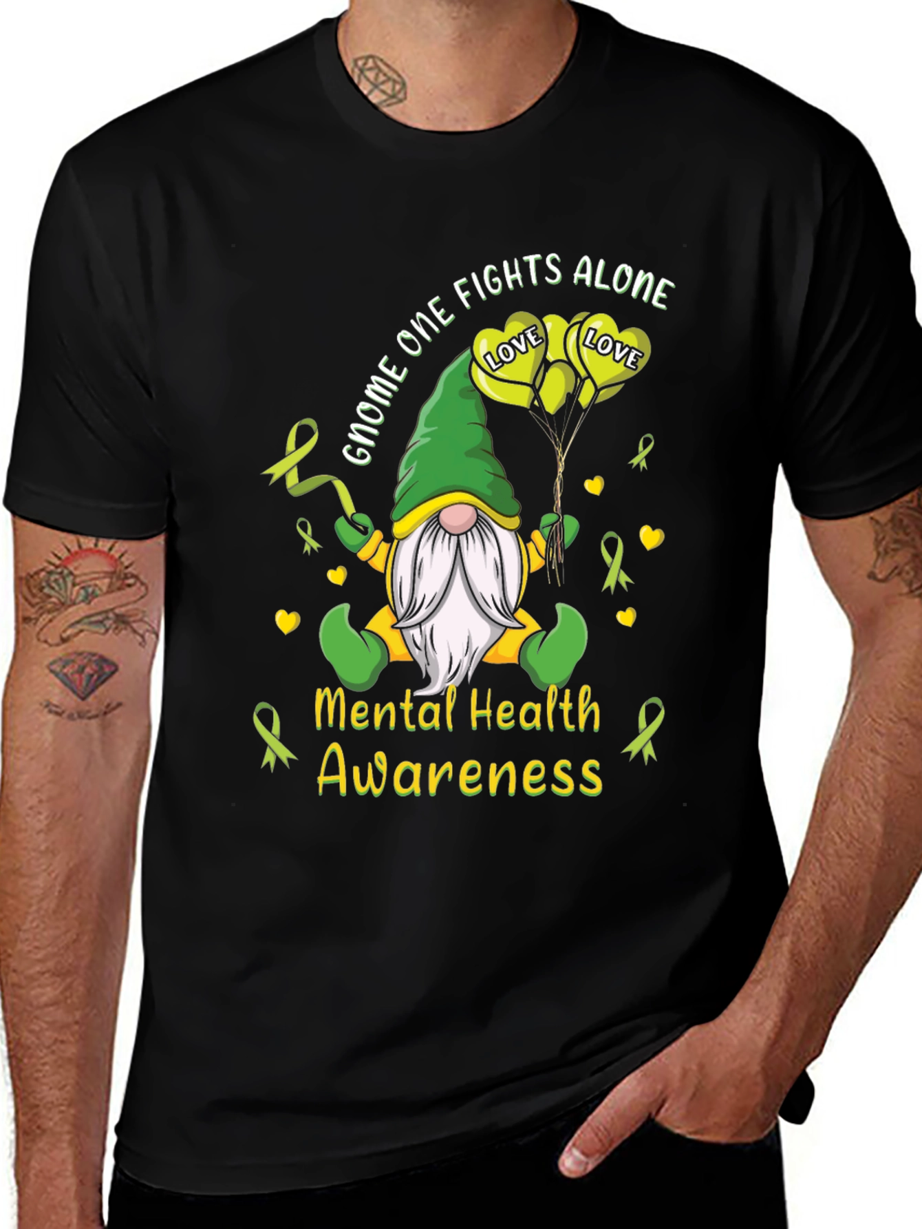 Variant 22 of Mental Health Awareness Gnome T-Shirt