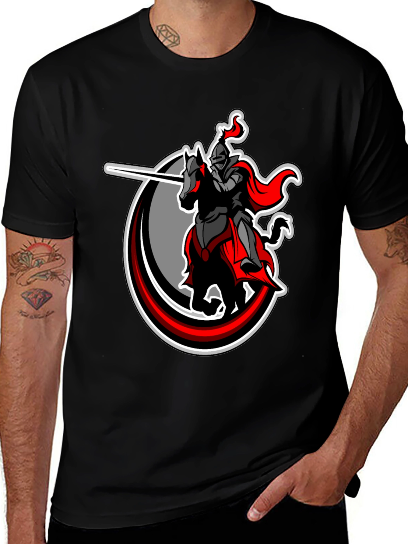 Variant 19 of Knight on Horse T-Shirt