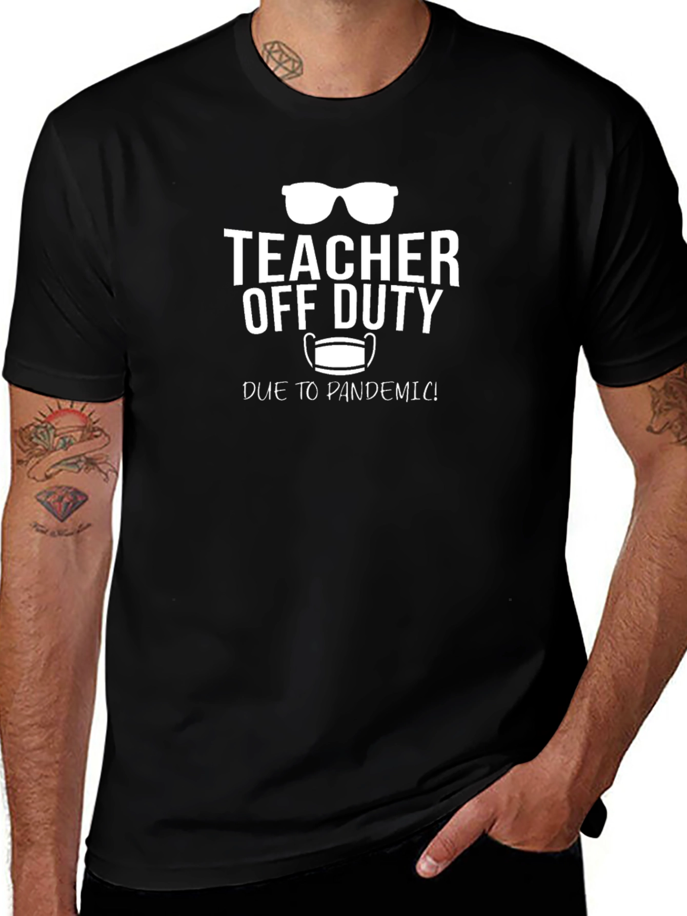 Variant 20 of Teacher Off Duty Pandemic T-Shirt