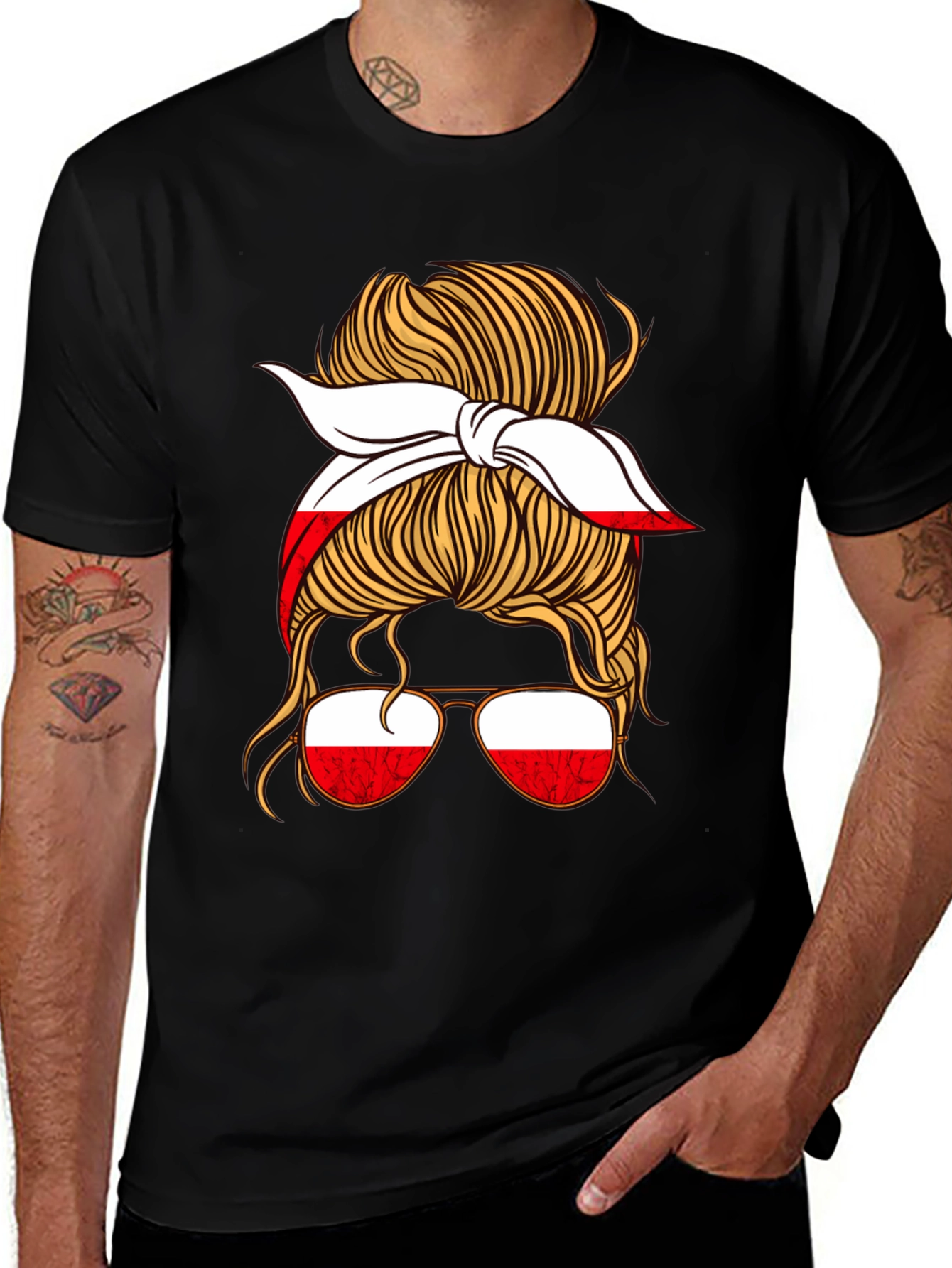 Poland Messy Bun T-Shirt