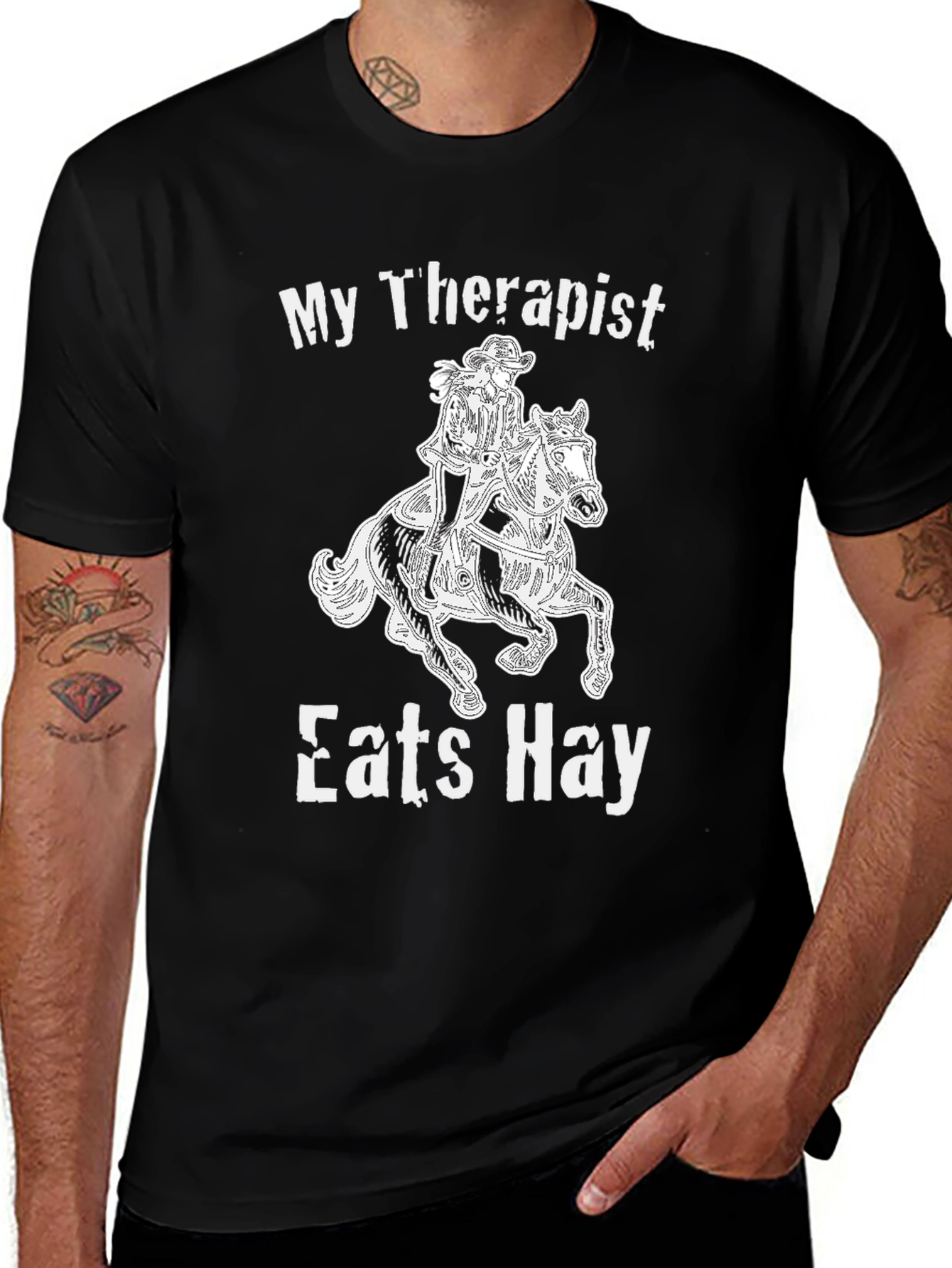 Variant 3 of My Therapist Eats Hay Graphic Tee