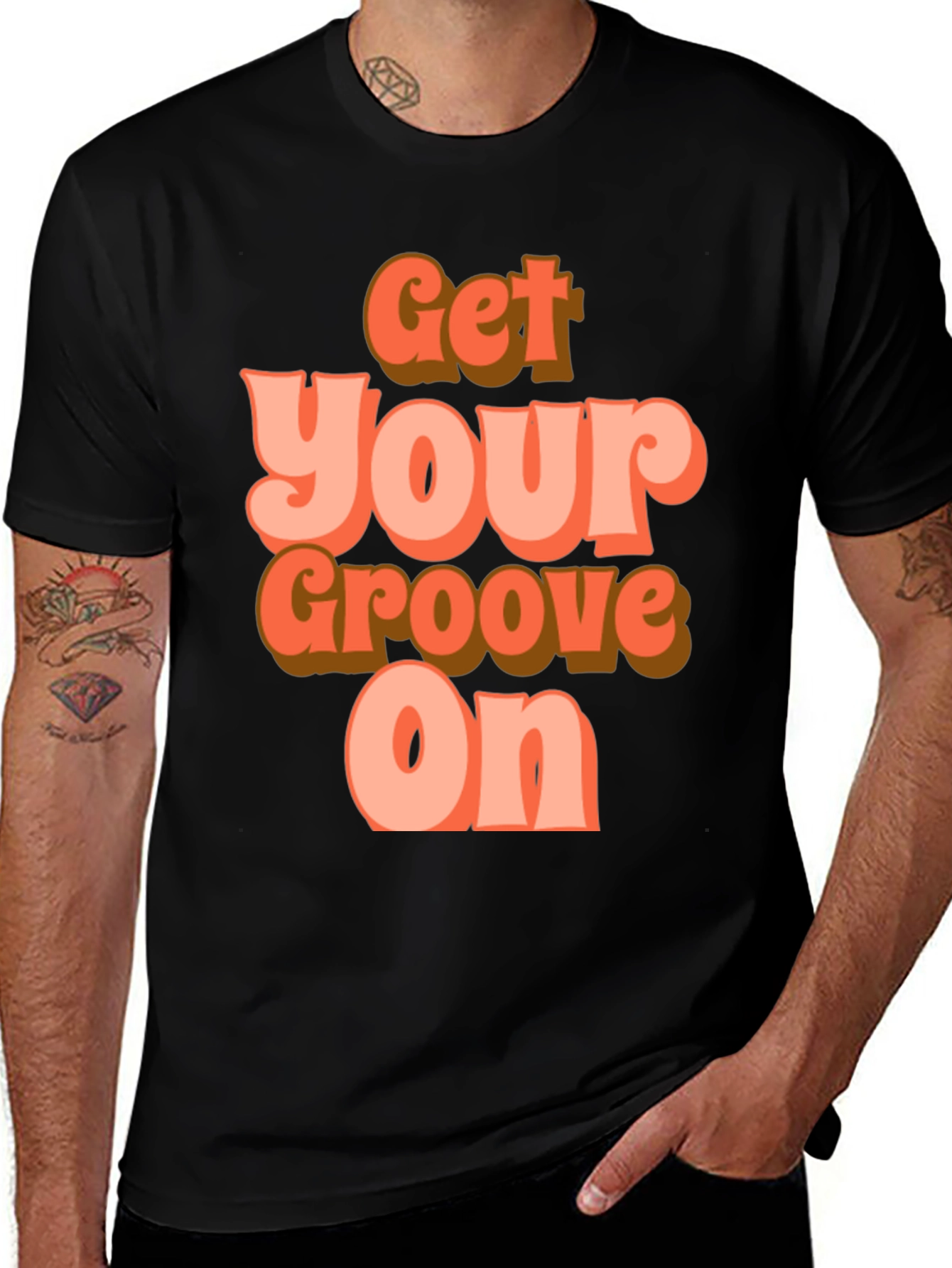 Variant 8 of Get Your Groove On Retro Graphic Tee