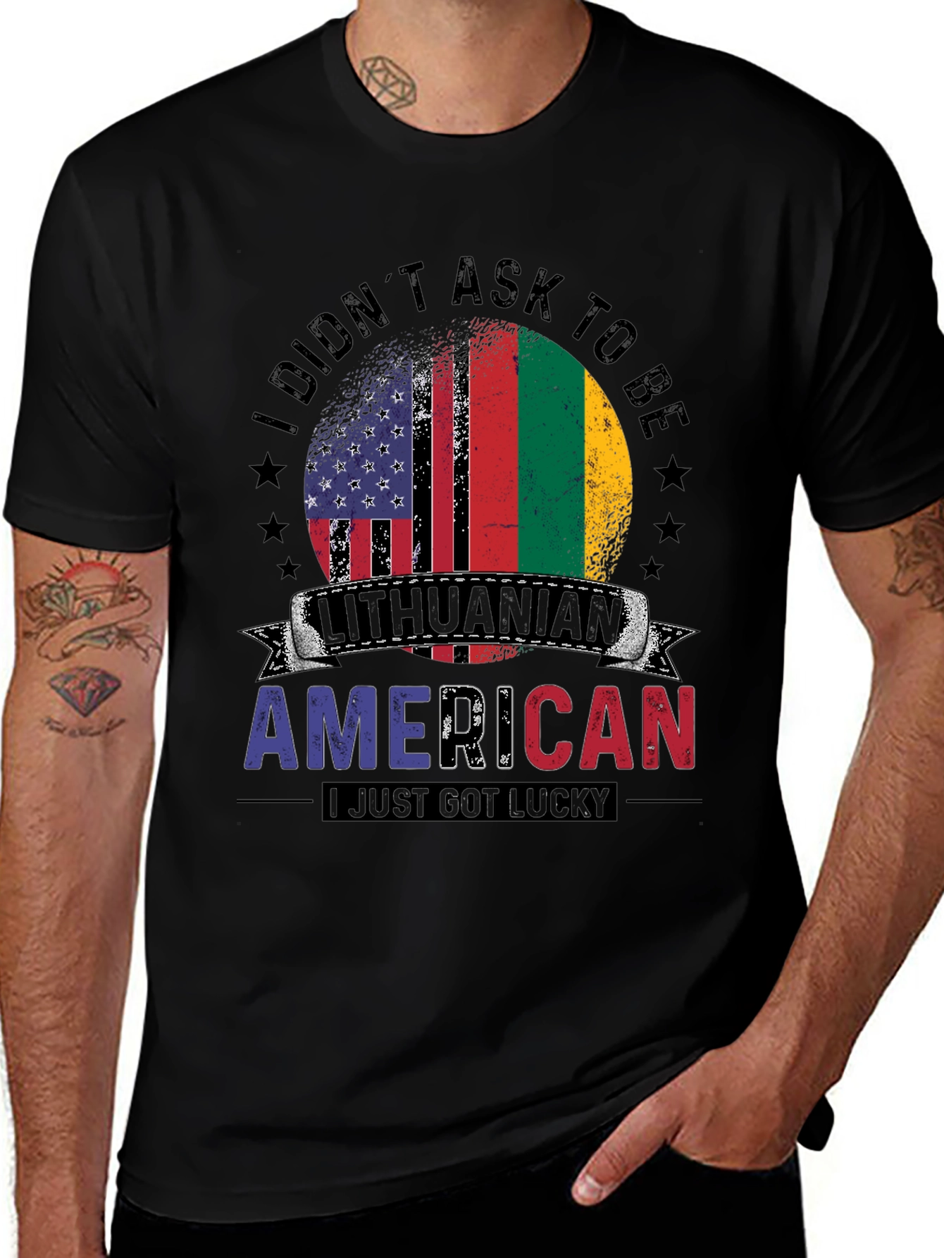 Lithuanian American Flag Pride T-Shirt