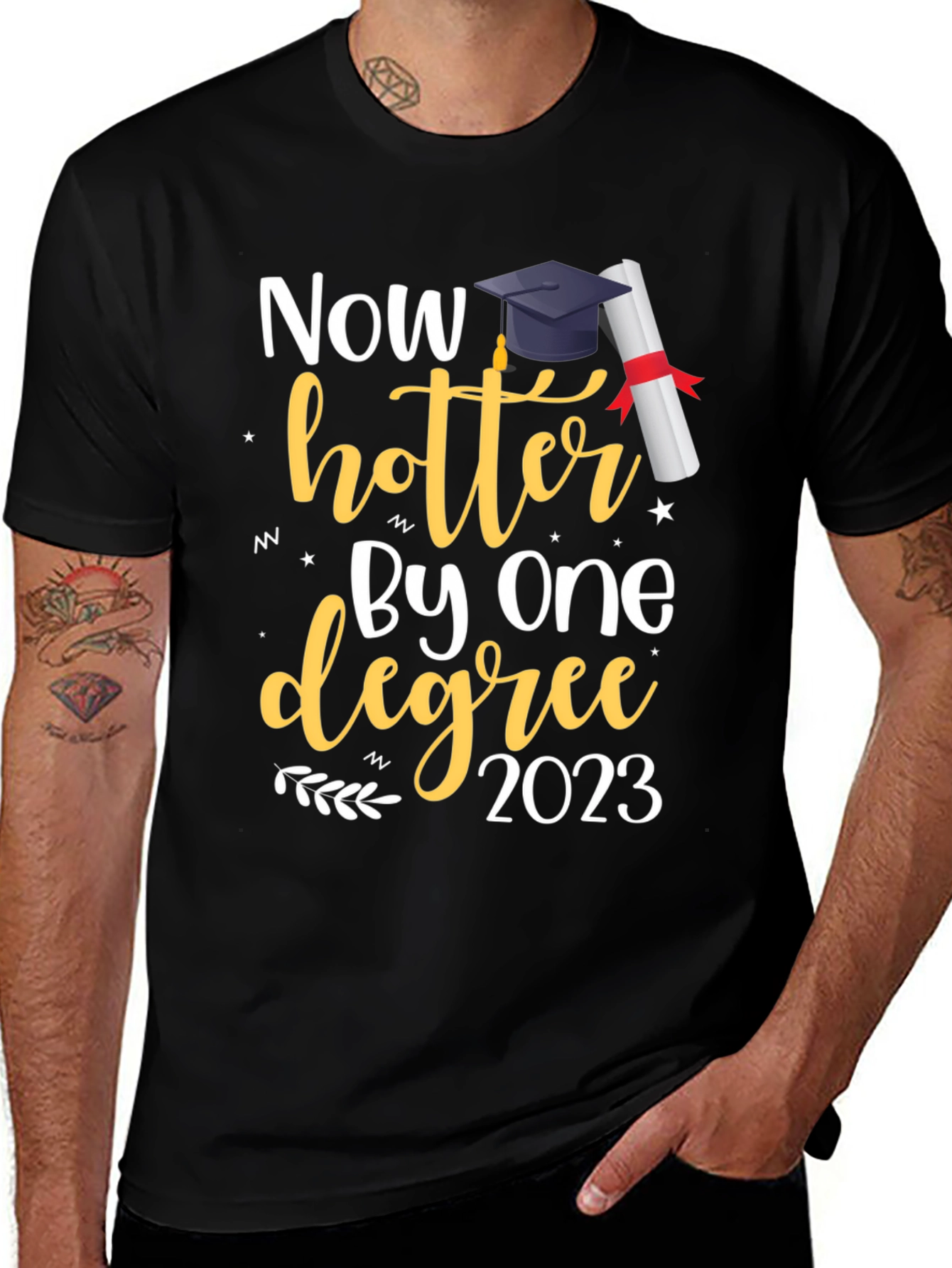 Variant 5 of Now Hotter By One Degree Graduation T-Shirt