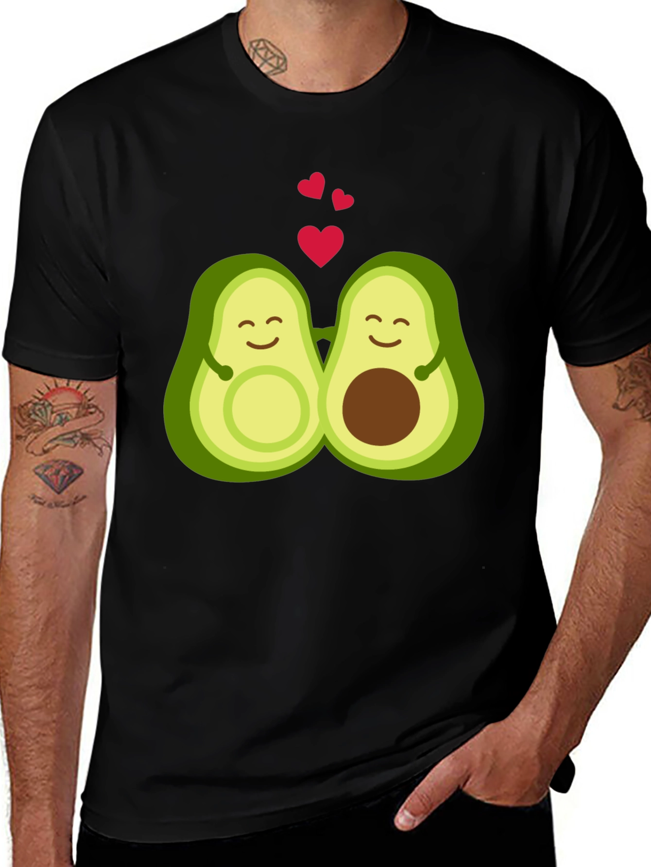 Variant 7 of Avocado Love T-Shirt - Black