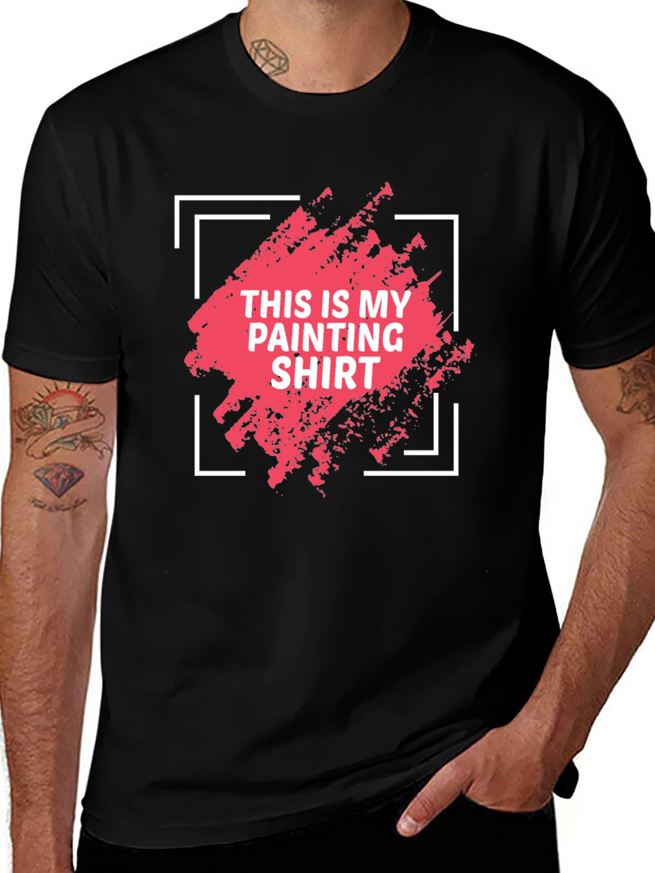 Black Painter's Shirt - This Is My Painting Shirt T-Shirt main image