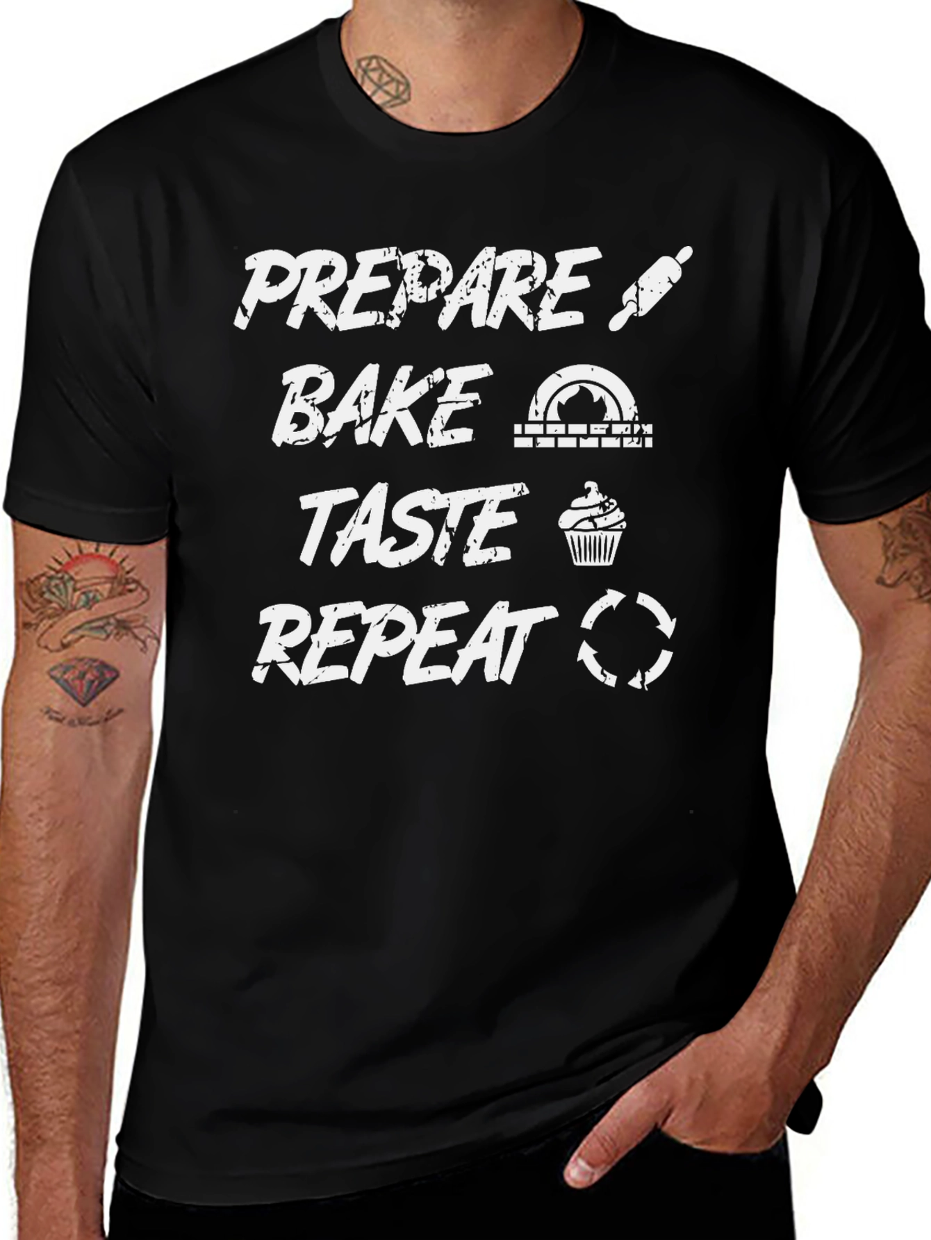 Variant 28 of Prepare, Bake, Taste, Repeat T-Shirt