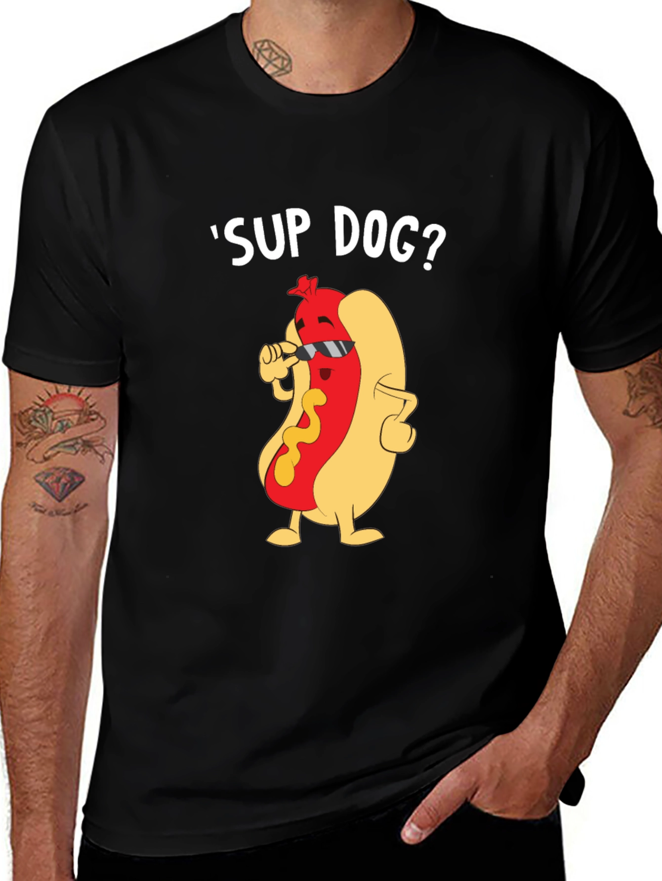 Variant 10 of Cool Hot Dog Graphic Tee - Funny Pun T-Shirt