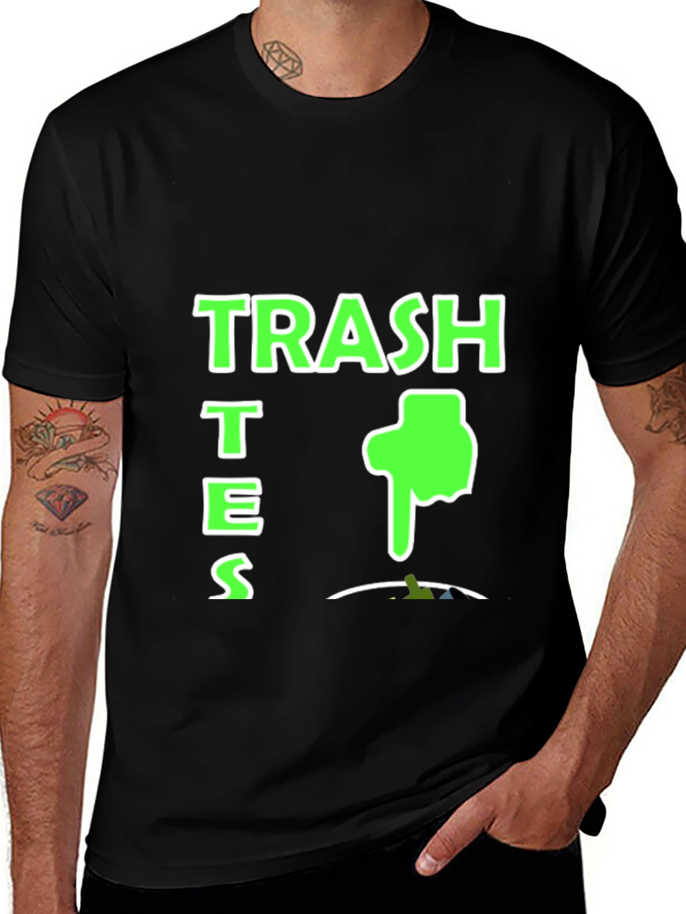 Variant 28 of Trash T-Shirt - Pointing Hand Design