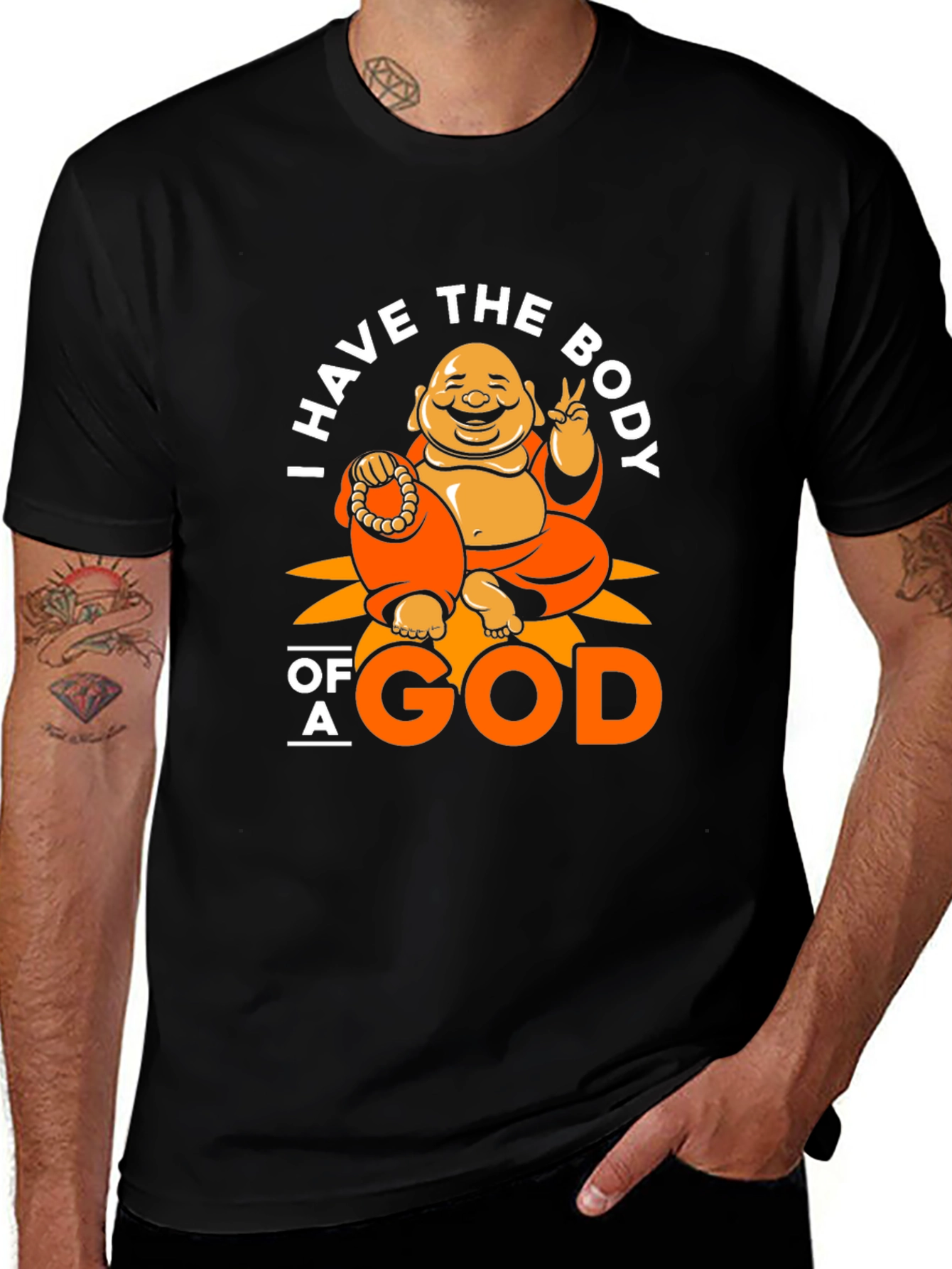 Variant 17 of Body of a God Buddha Graphic Tee