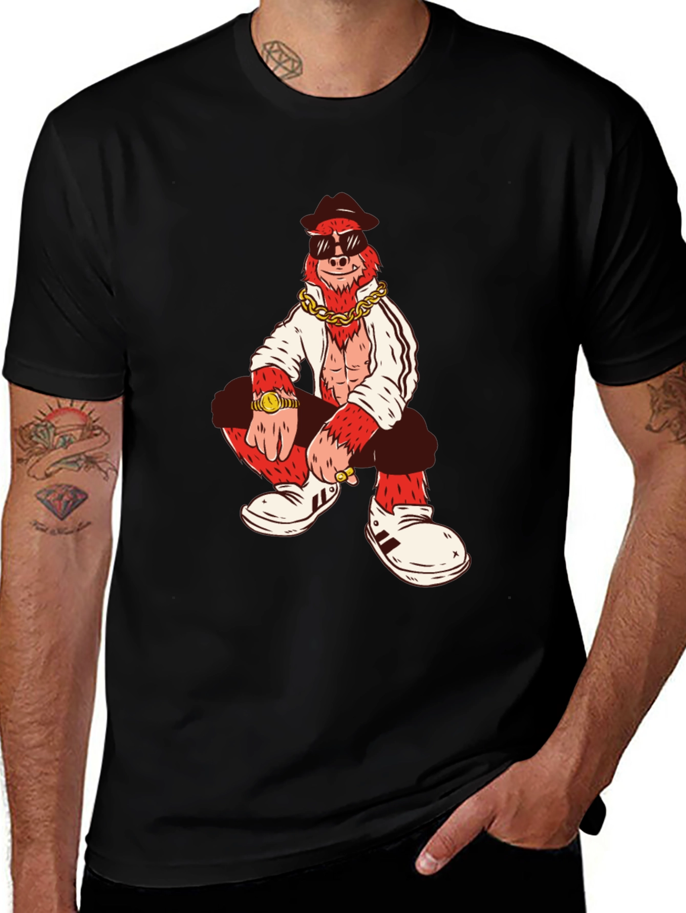 Variant 26 of Gangster Gorilla T-Shirt - Cool Graphic Tee