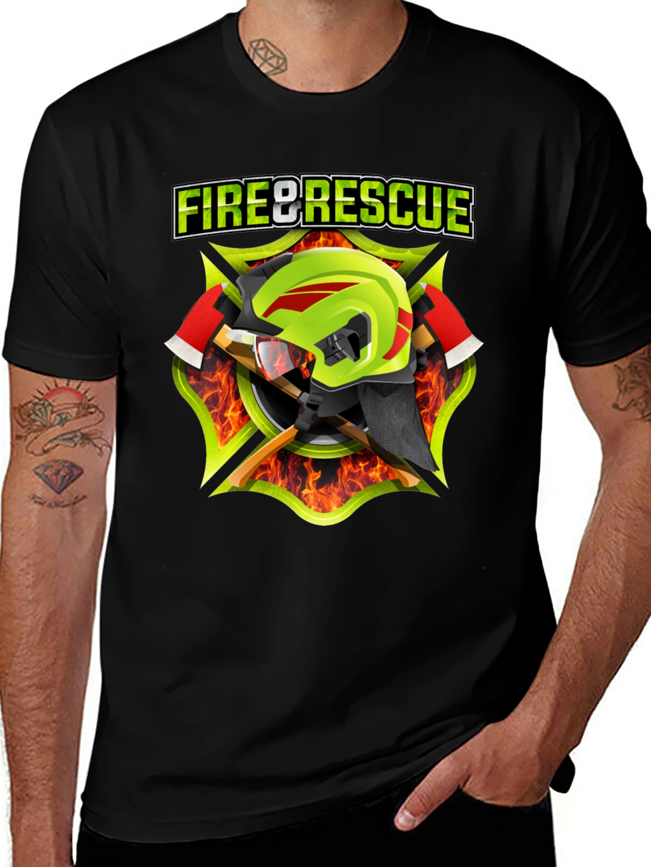 Variant 17 of Fire & Rescue Graphic T-Shirt